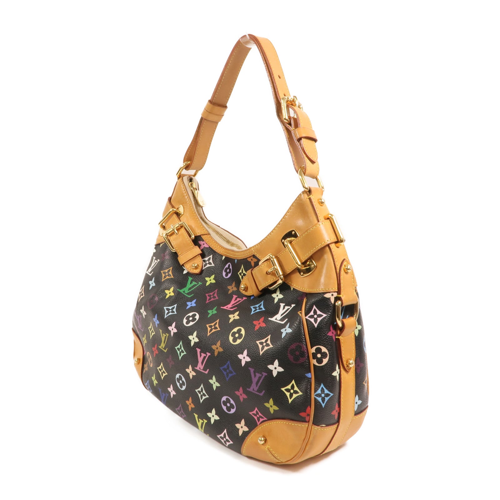 LOUIS VUITTON Monogram Multicolore Greta金扣肩背袋