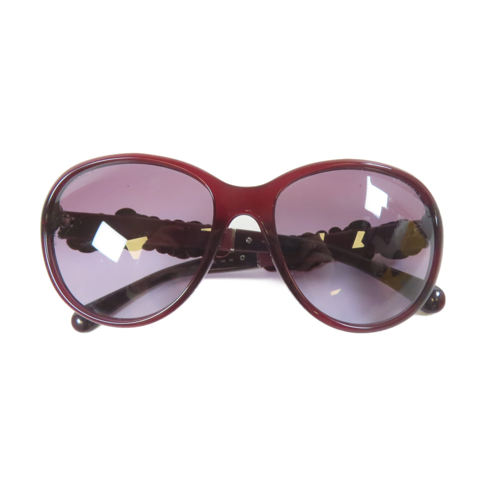 CHANEL PVC Camellia Sunglasses太陽眼鏡紅色/黑色