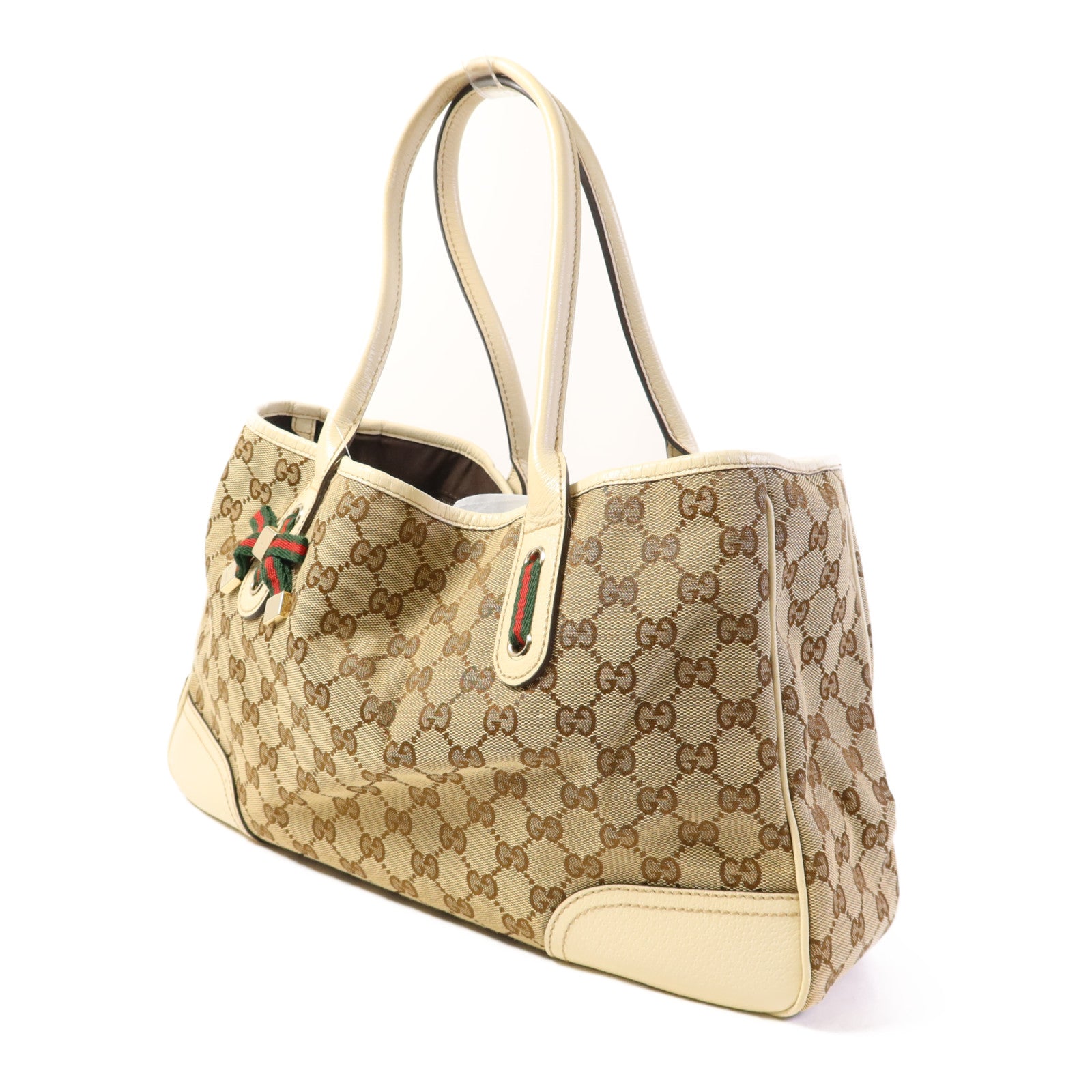GUCCI 帆布Shoulder Bag金扣肩背袋