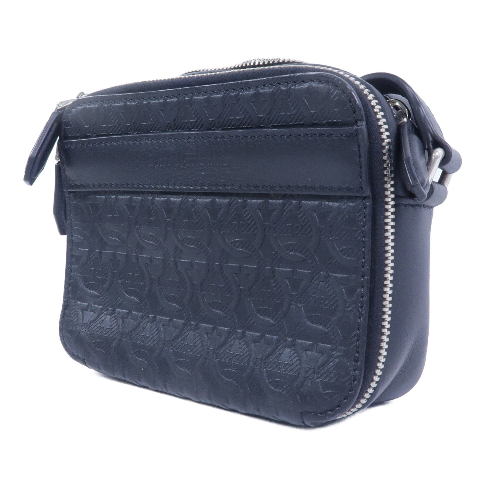 Salvatore Ferragamo 牛皮皮革Gancini肩背袋
