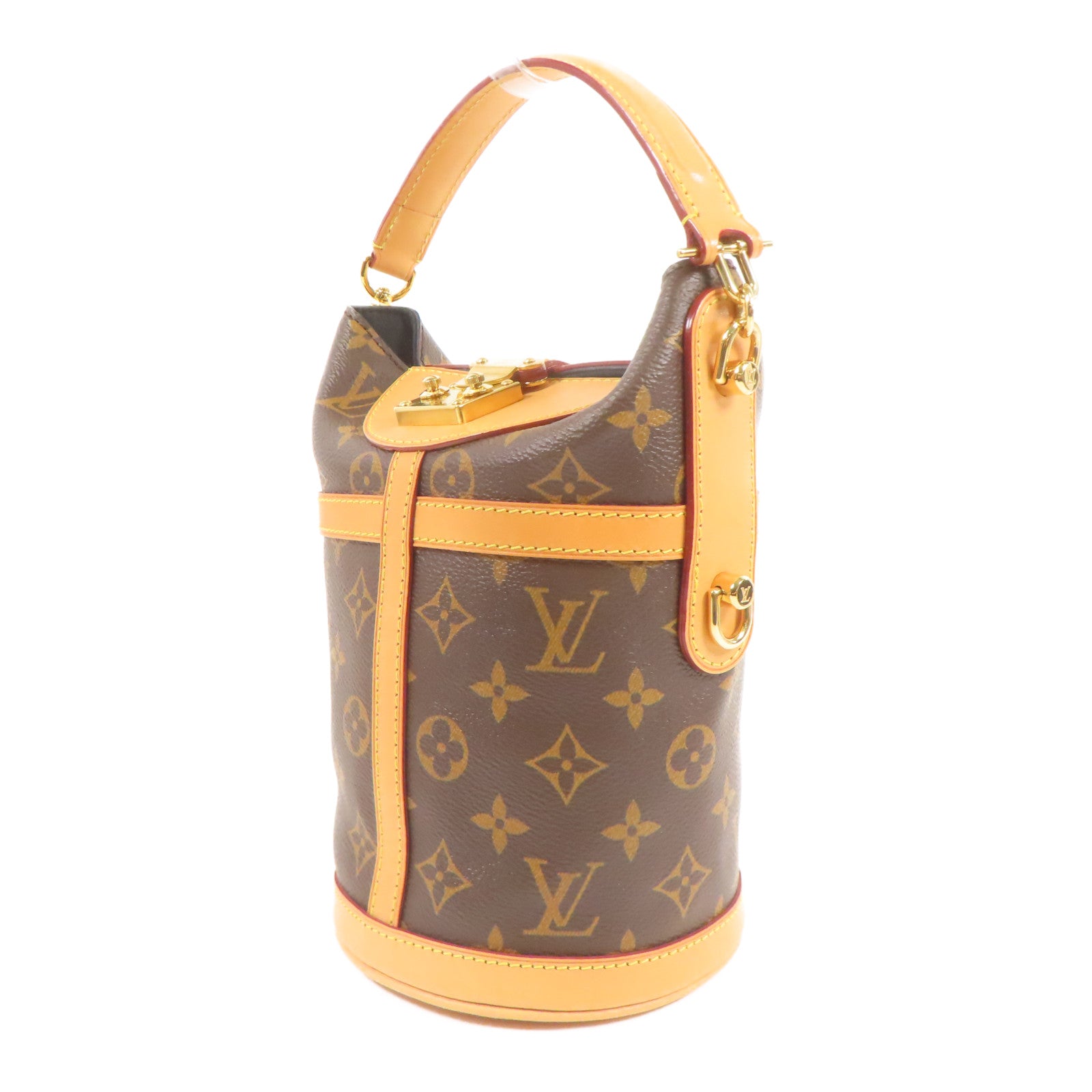 LOUIS VUITTON Monogram Duffle金扣手挽肩背兩用袋
