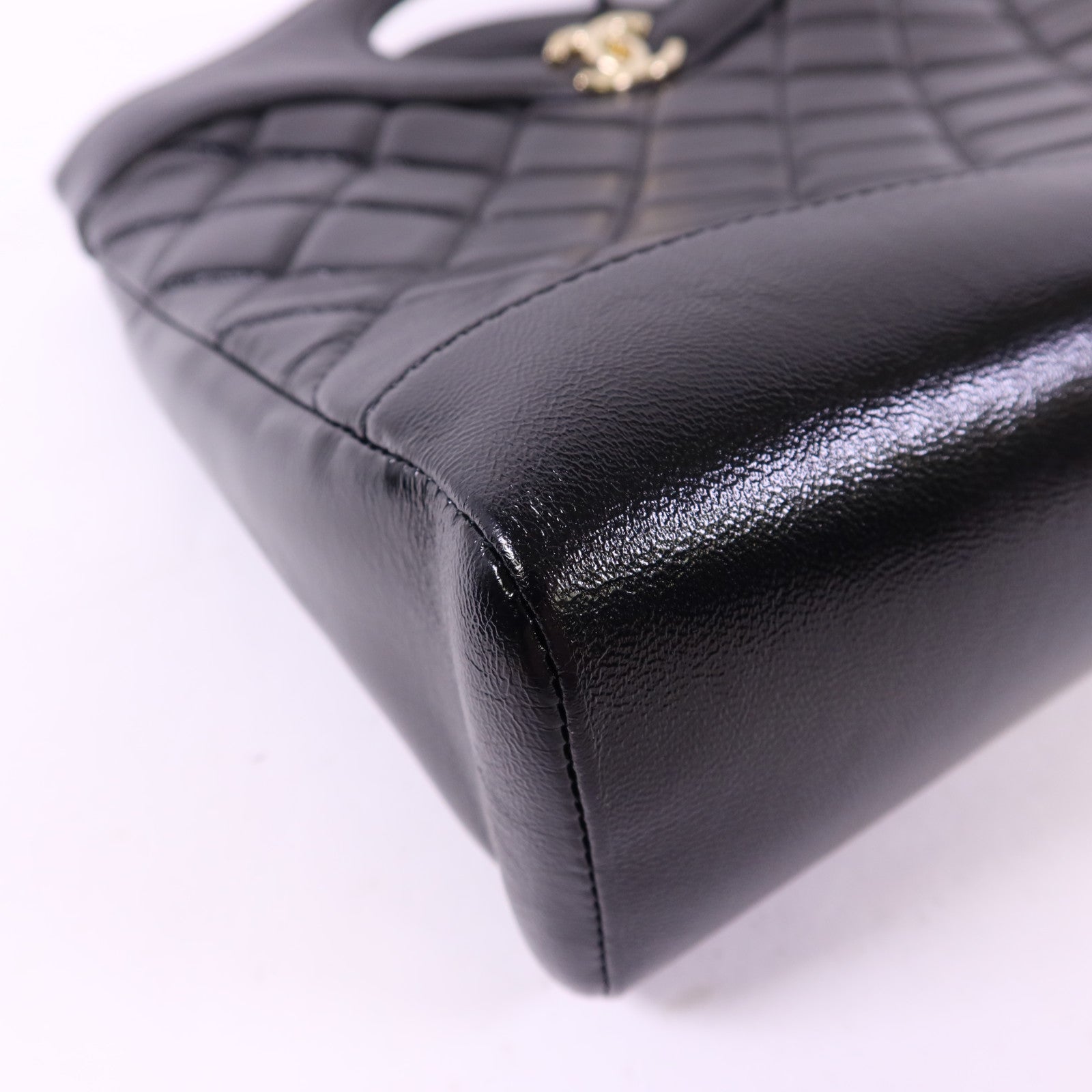 CHANEL 牛皮皮革Mini 31金扣手挽肩背兩用袋