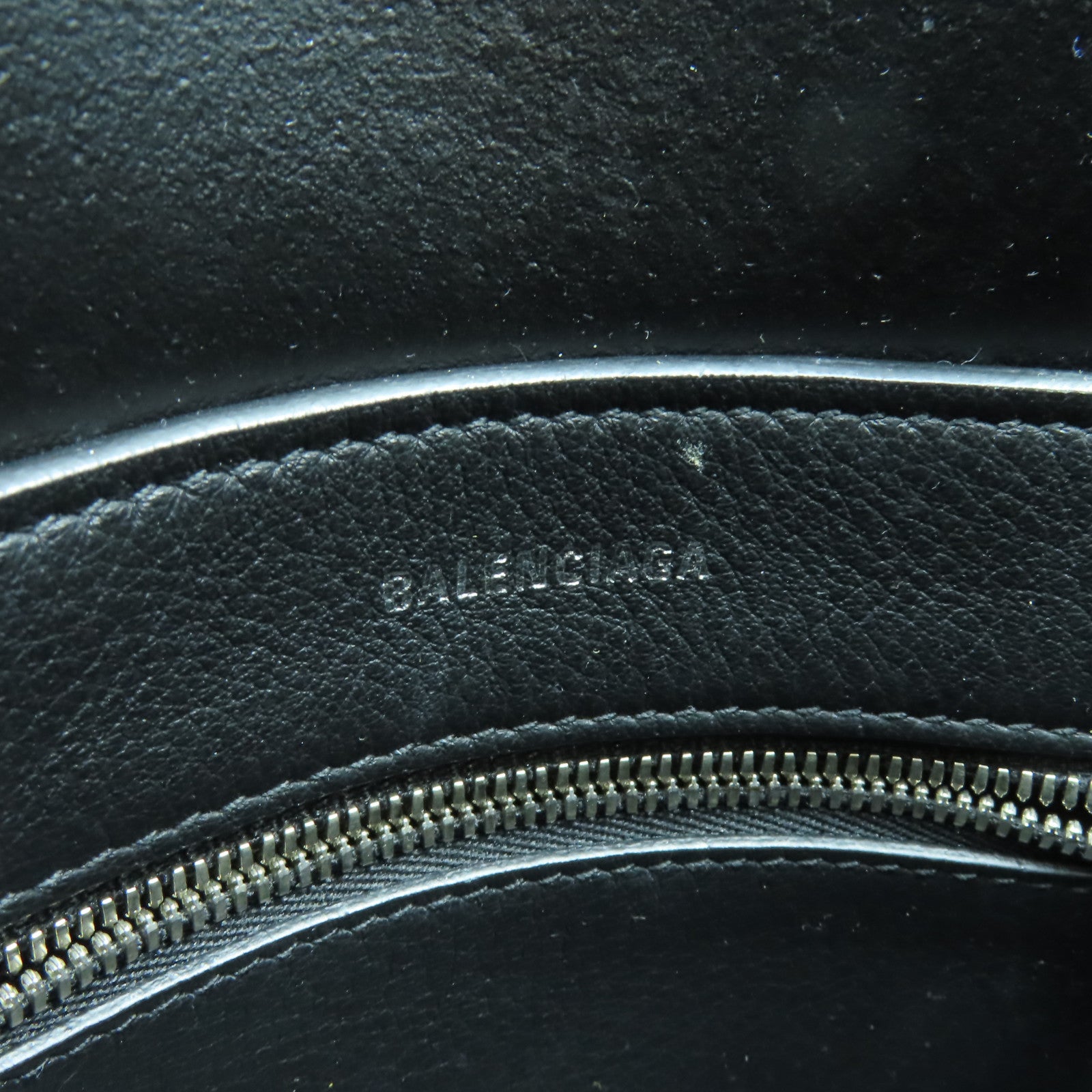BALENCIAGA 【激減優惠】牛皮皮革XXS Tote Bag銀扣手挽肩背兩用袋深藍色