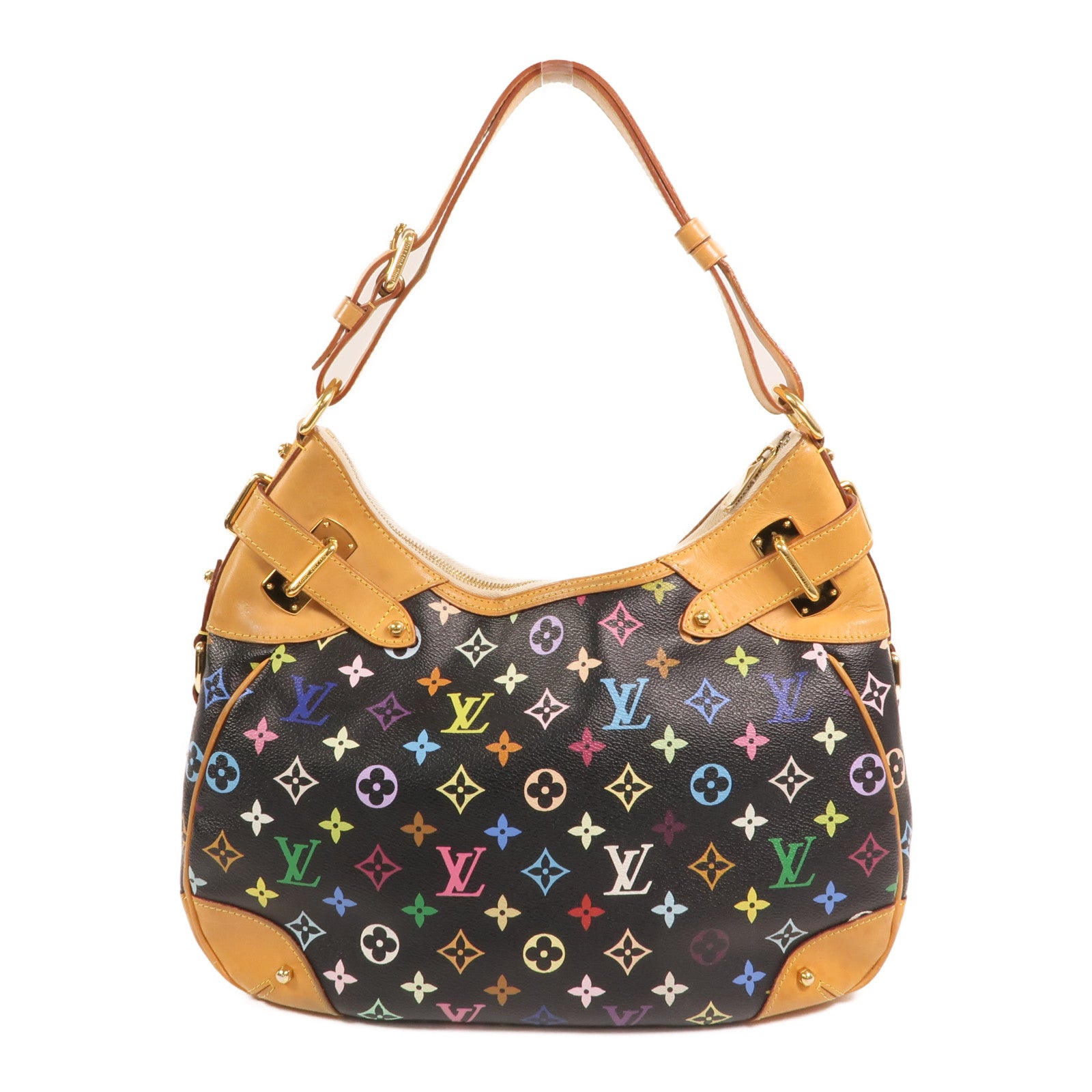 LOUIS VUITTON Monogram Multicolore Greta金扣肩背袋