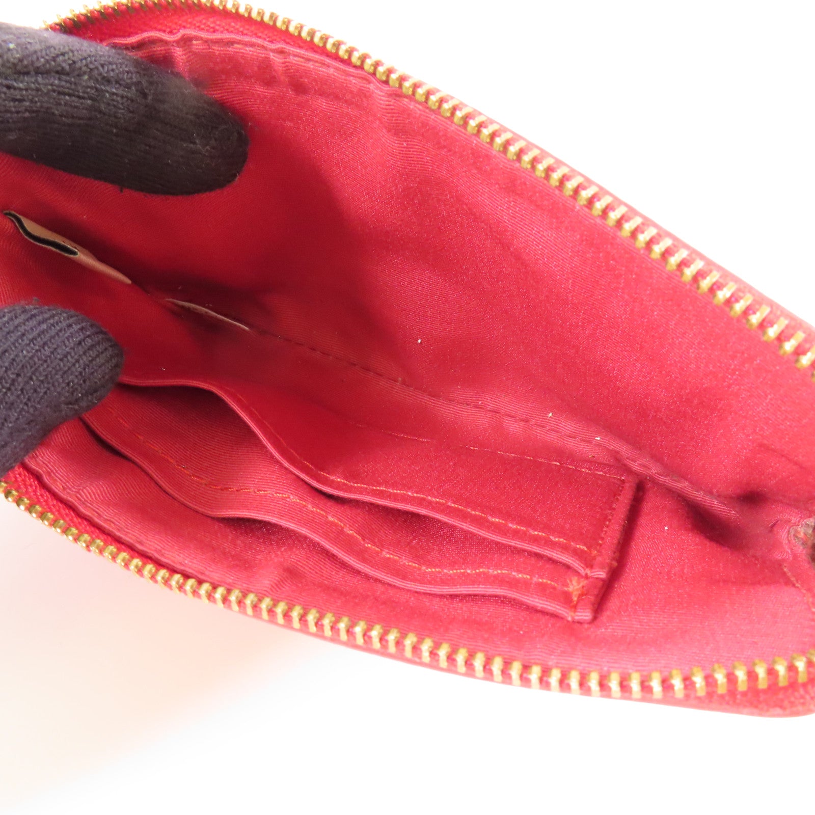 COACH 皮革Pouch金扣小袋