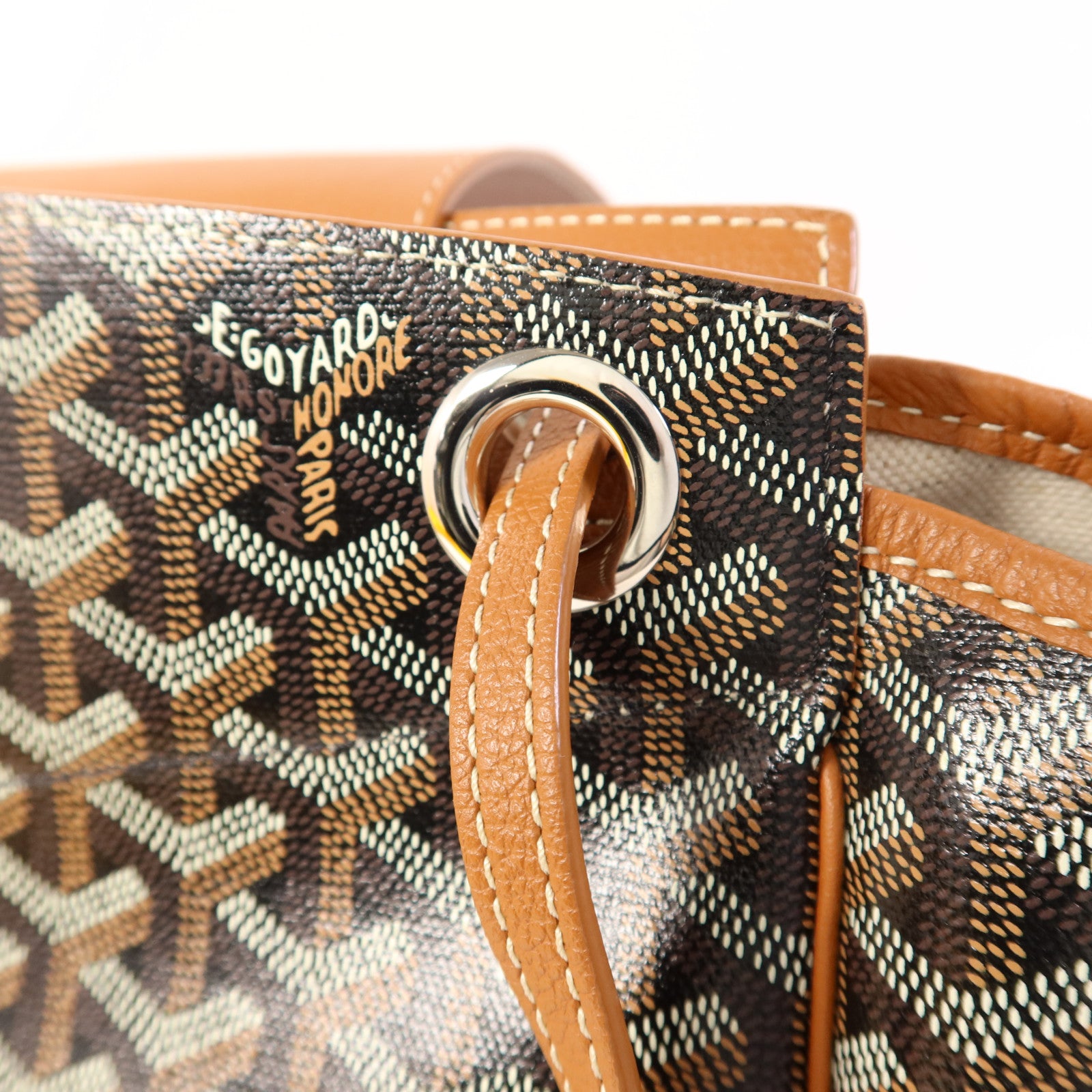 GOYARD 塗層帆布Rouette銀扣肩背袋