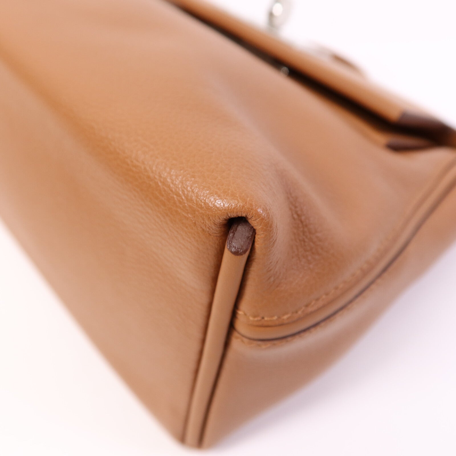 HERMES Swift皮革24/24 Mini銀扣肩背袋Gold