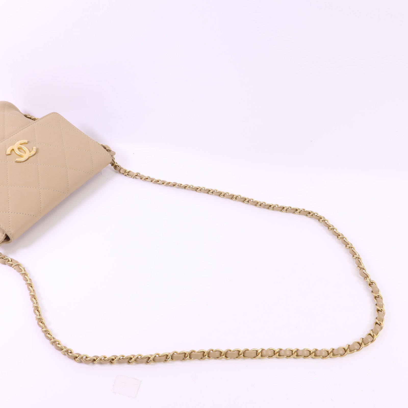 CHANEL 【激減優惠】牛皮皮革Chain Shoulder Bag金扣鏈帶肩背袋