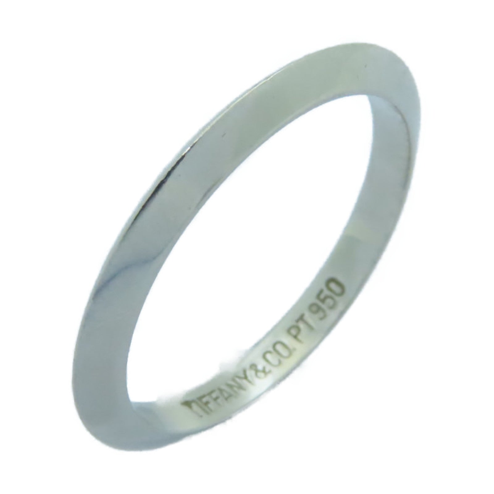 TIFFANY＆CO 【激減優惠】PT950鉑金Ring銀色US#4