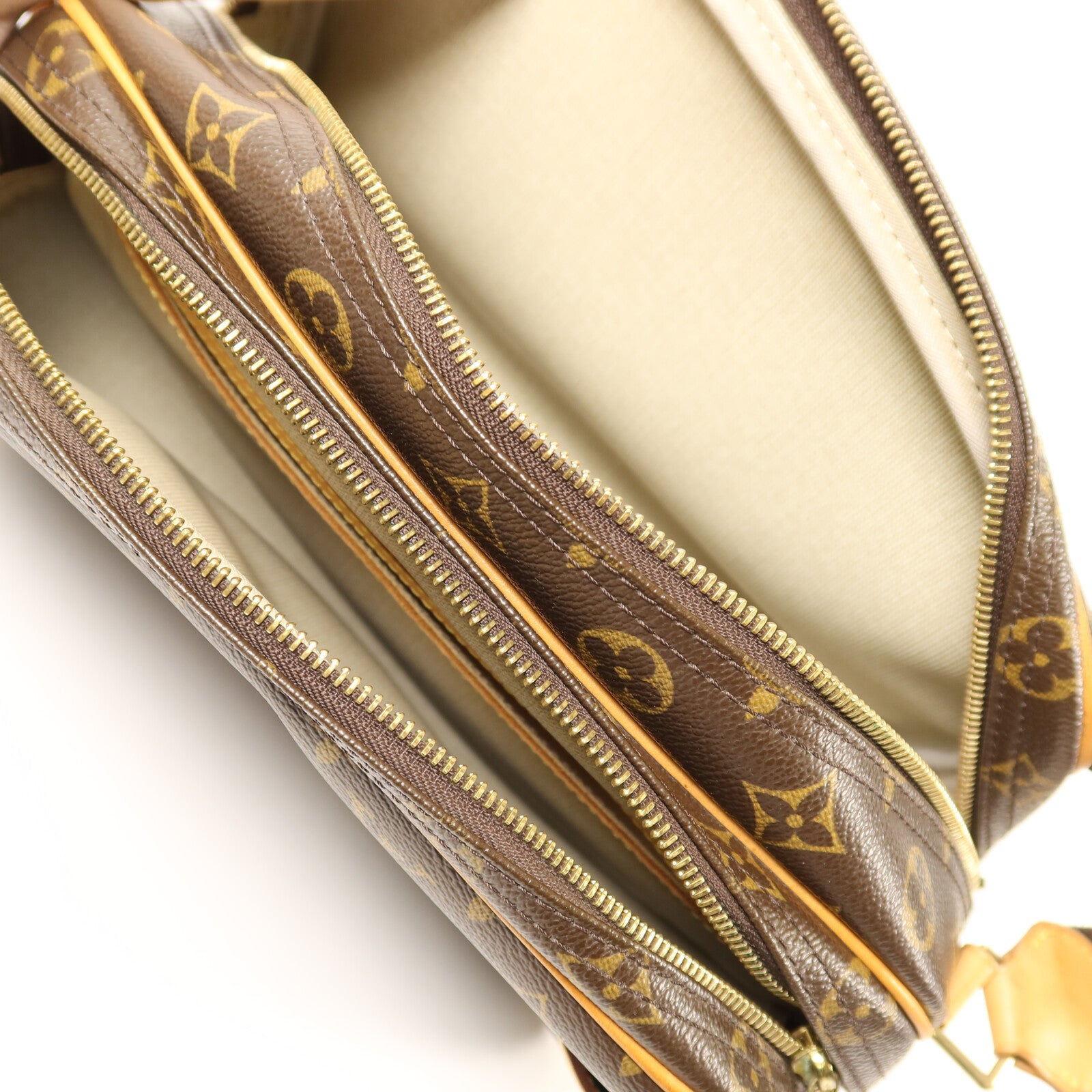 LOUIS VUITTON Monogram Reporter PM金扣肩背袋