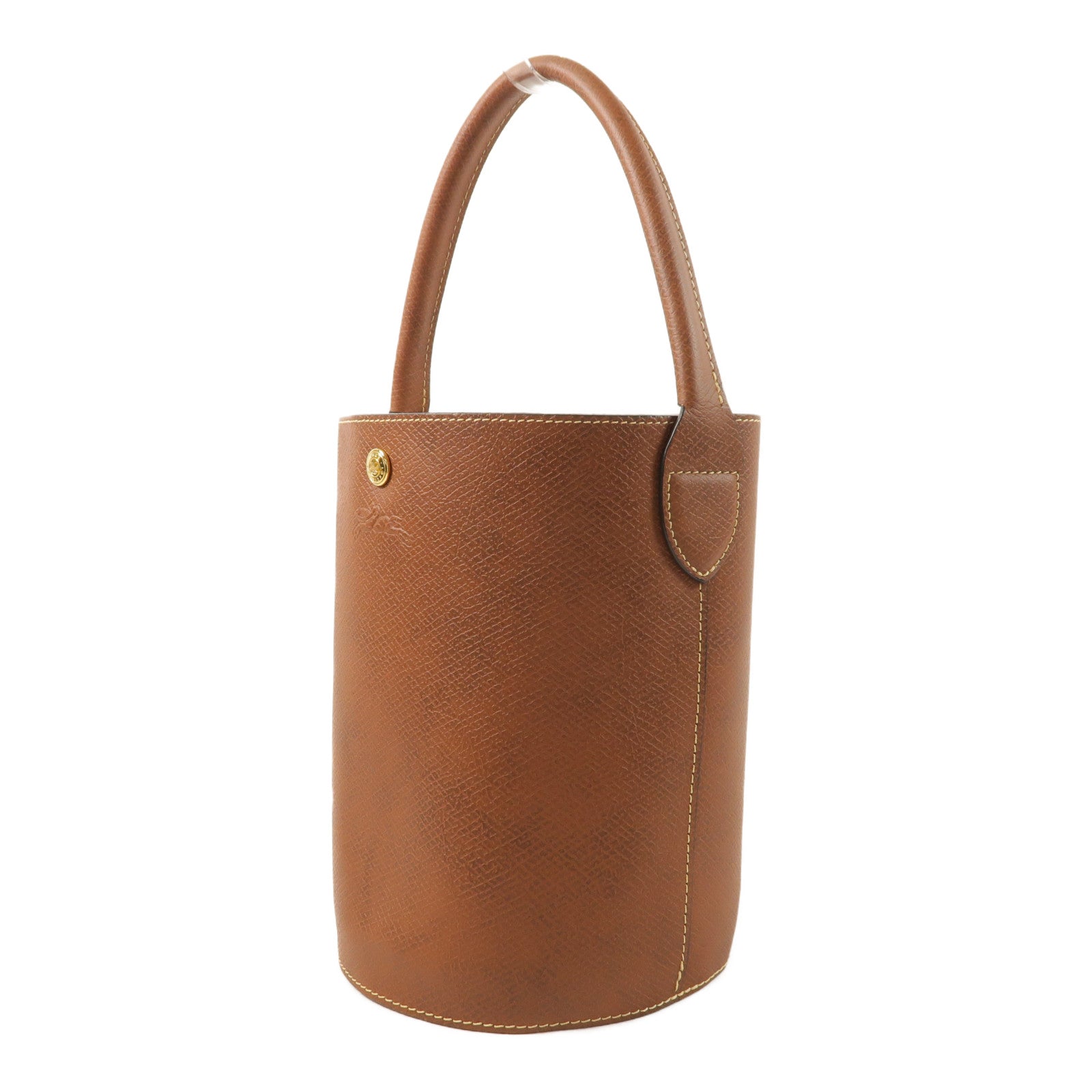 Longchamp 牛皮皮革Eupre S Bucket金扣肩背袋