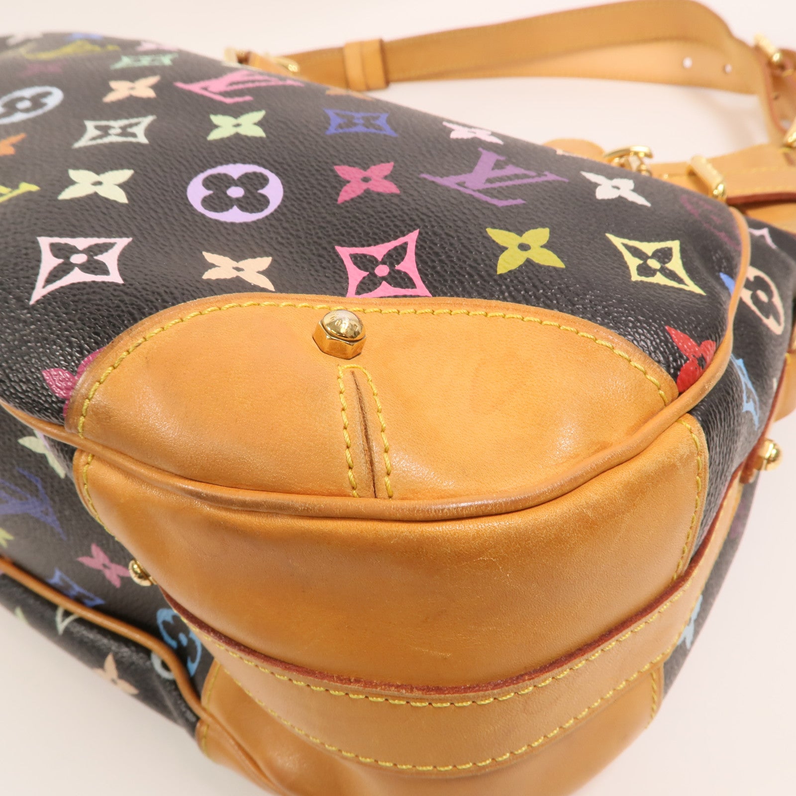 LOUIS VUITTON Monogram Multicolore Greta金扣肩背袋