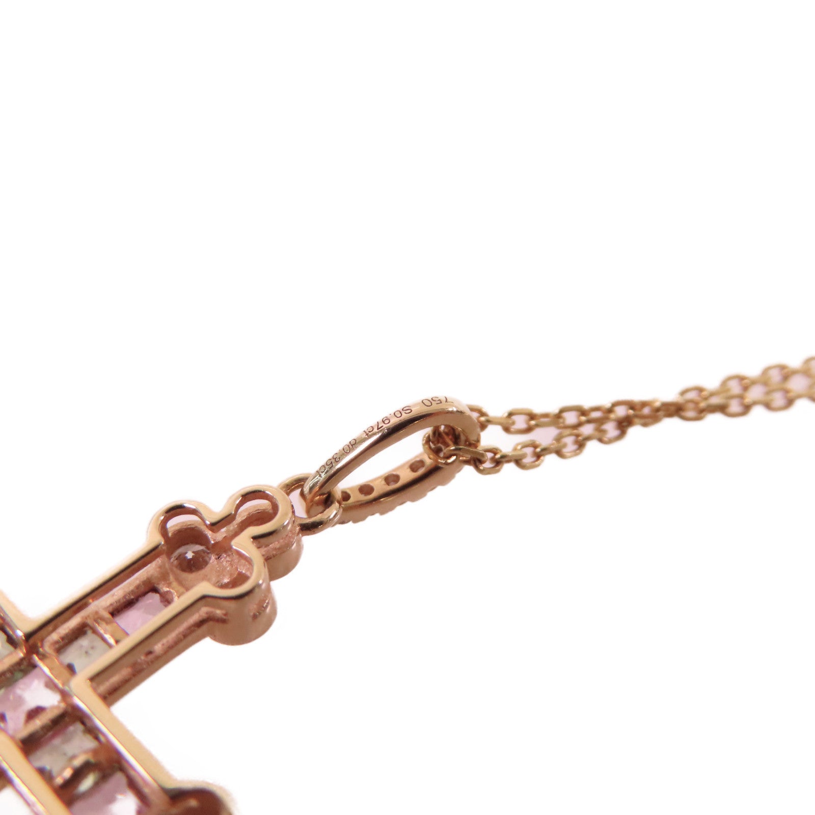 JEWELRY **【激減優惠】18K黃金/0.97ct彩色藍寶石/0.35ct鑽石Sapphire Diamond Necklace項鏈