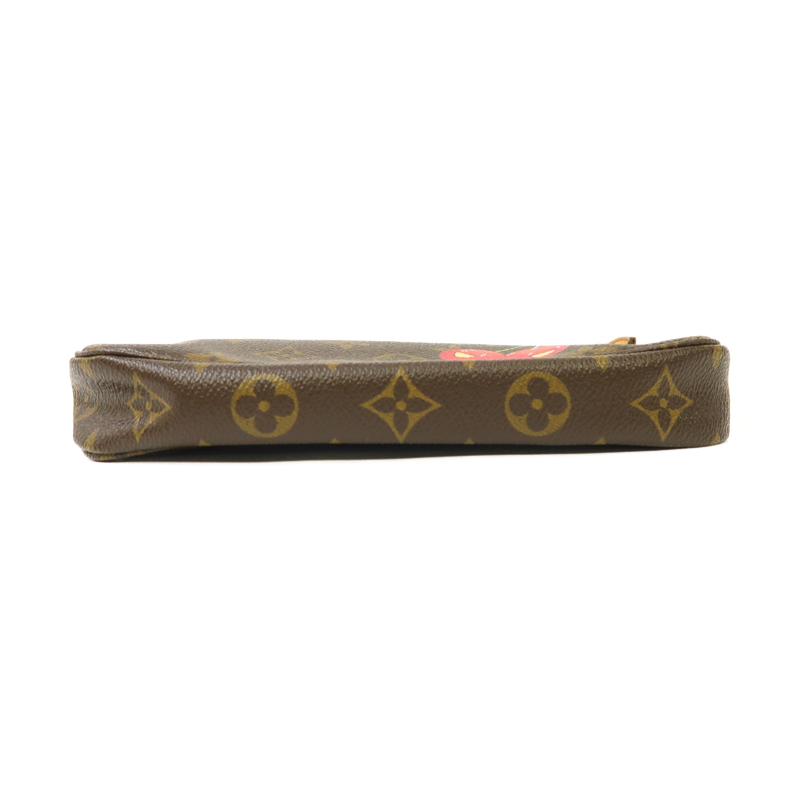 LOUIS VUITTON LOUIS VUITTON Monogram Pochette Accessories金扣手挽袋啡色