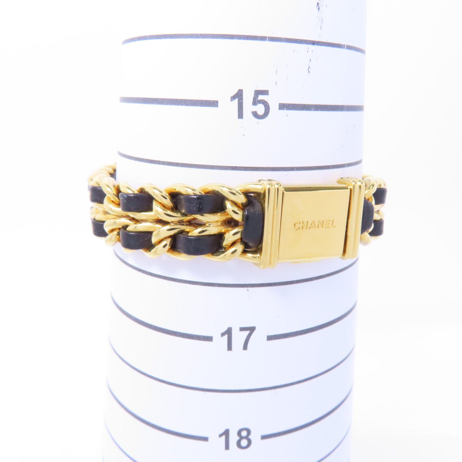 CHANEL Premiere L鍍金手錶石英機芯黑色