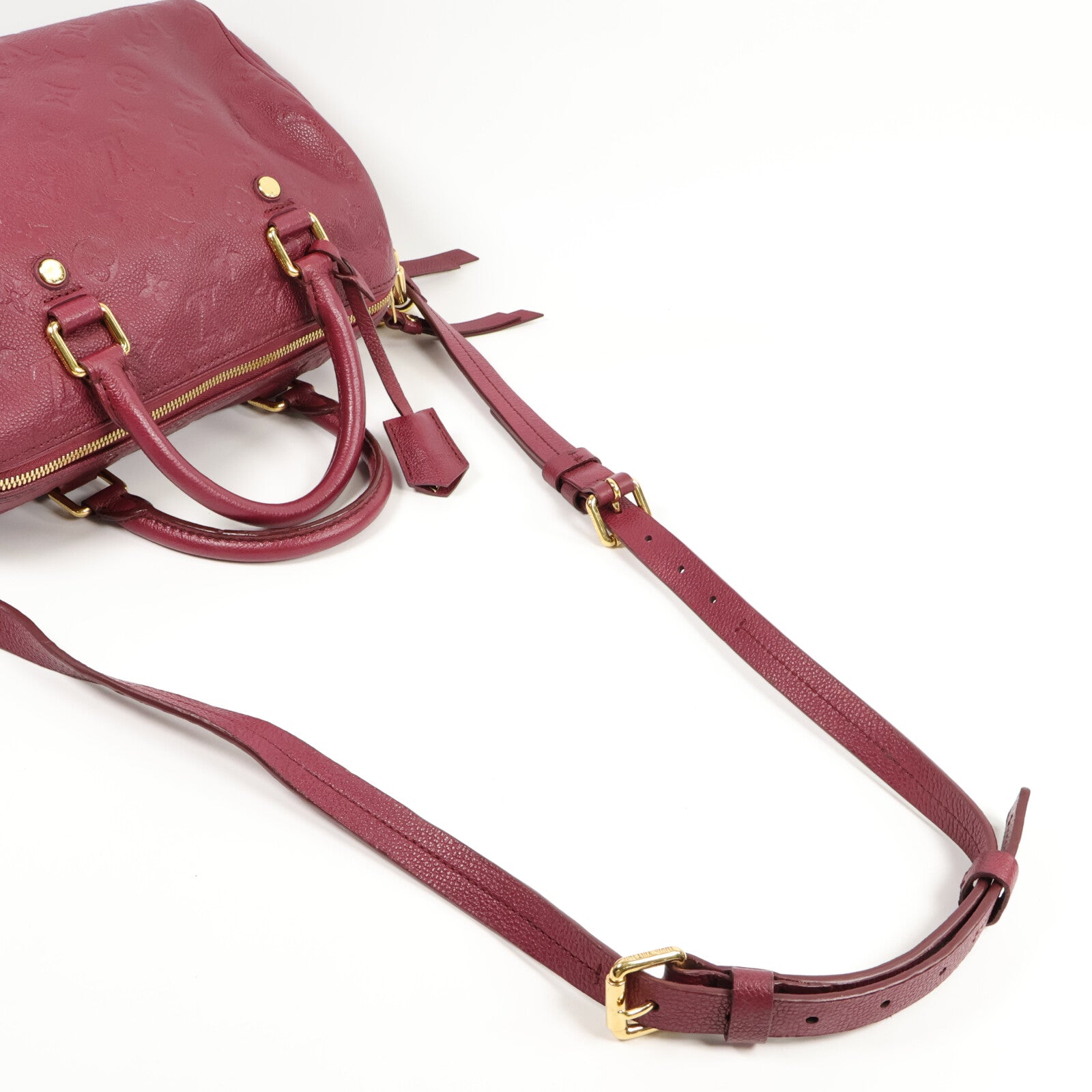 LOUIS VUITTON Monogram Empreinte Speedy Bandouliere 25手挽肩背兩用袋