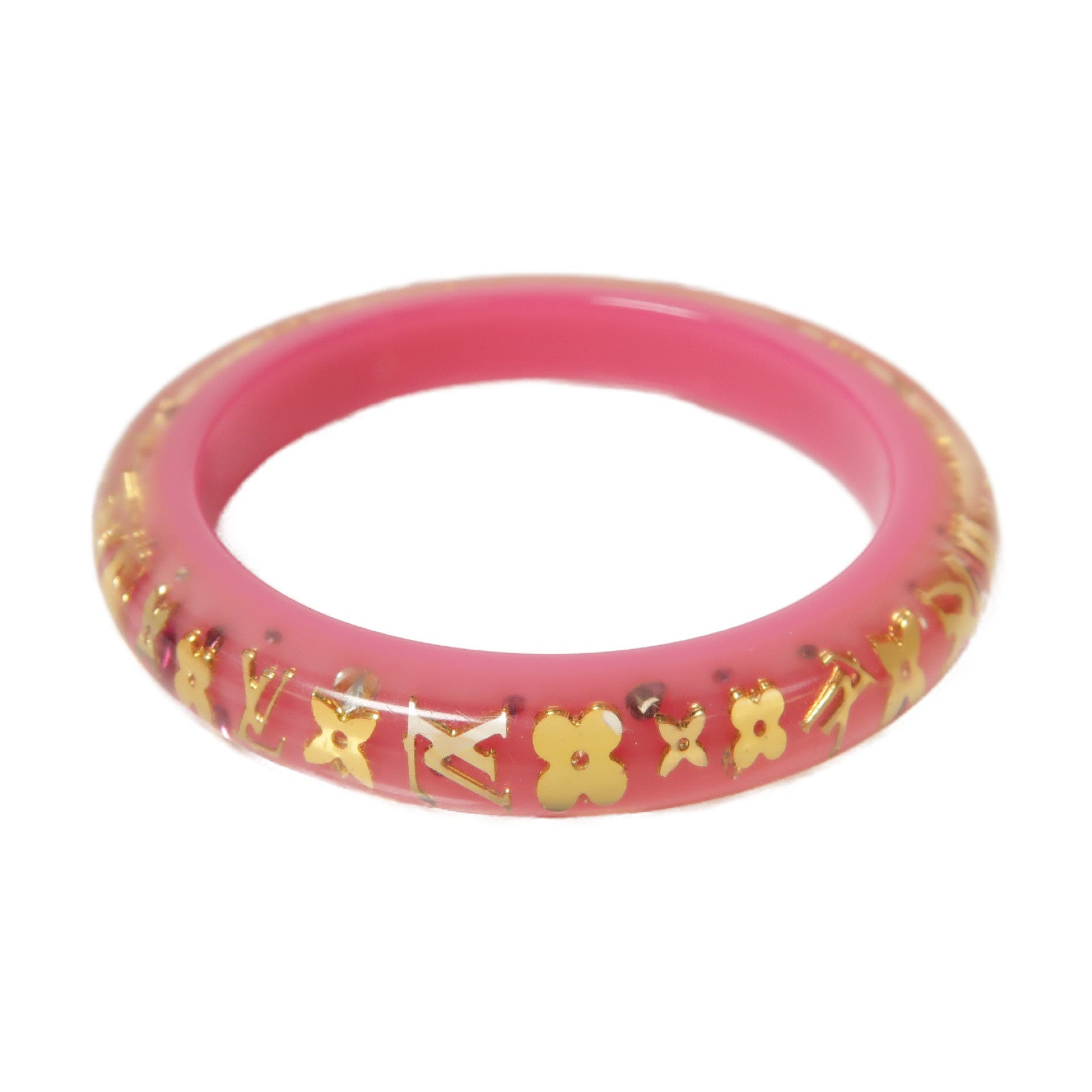 LOUIS VUITTON 【激減優惠】PVC Inclusion Bangle手鐲粉紅色