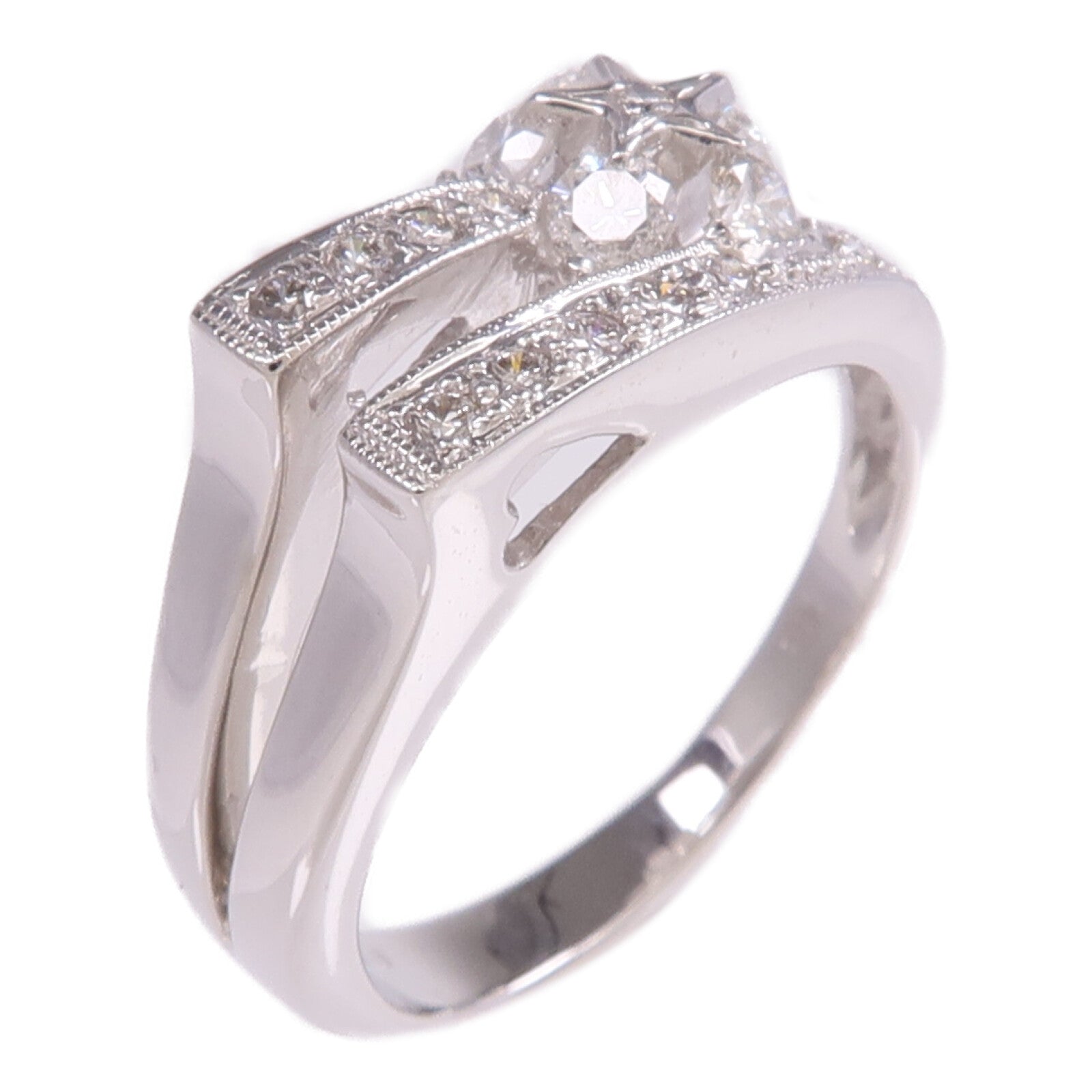 JEWELRY 18K白金Diamond Ring鑽石戒指US#6