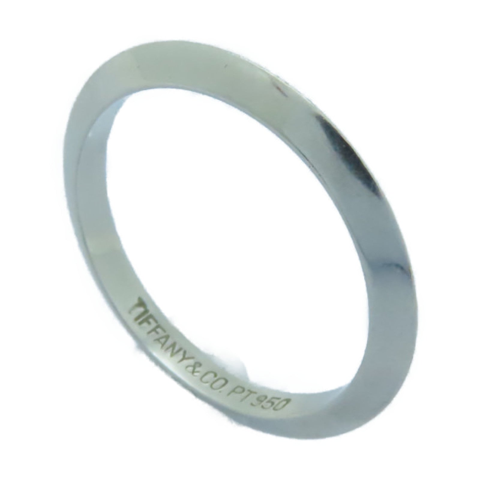 TIFFANY＆CO 【激減優惠】PT950鉑金Ring銀色US#4