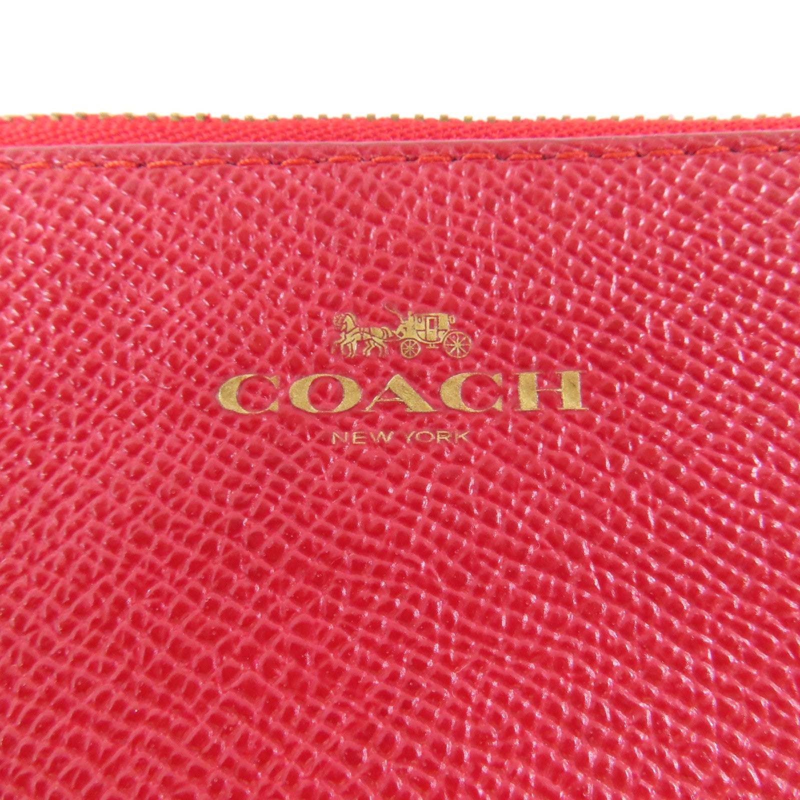 COACH 【激減優惠】皮革Pouch金扣小袋