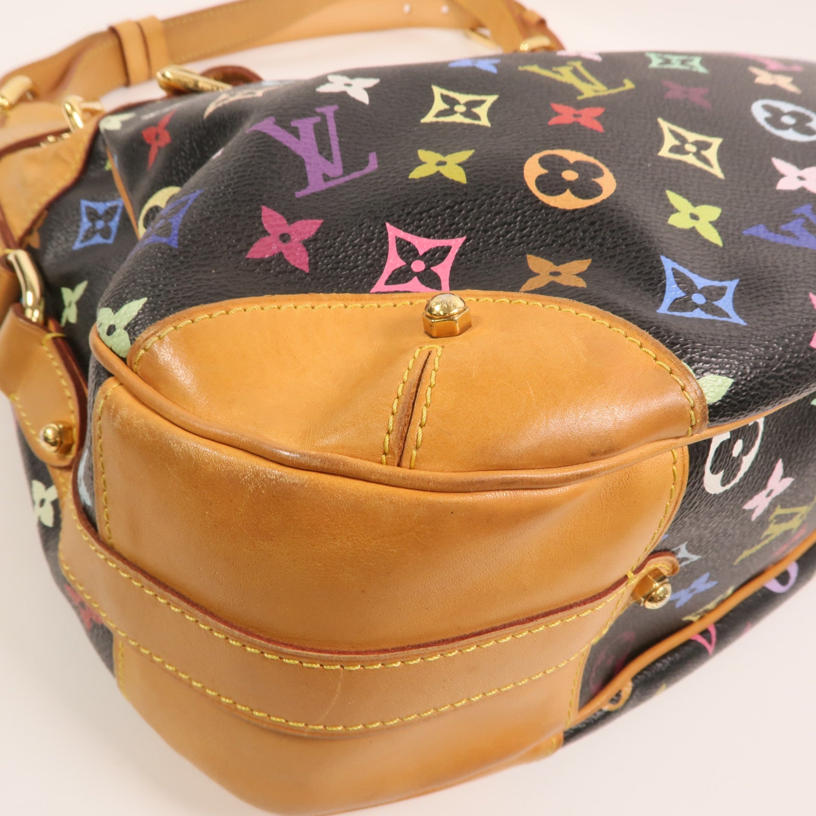 LOUIS VUITTON Monogram Multicolore Greta金扣肩背袋