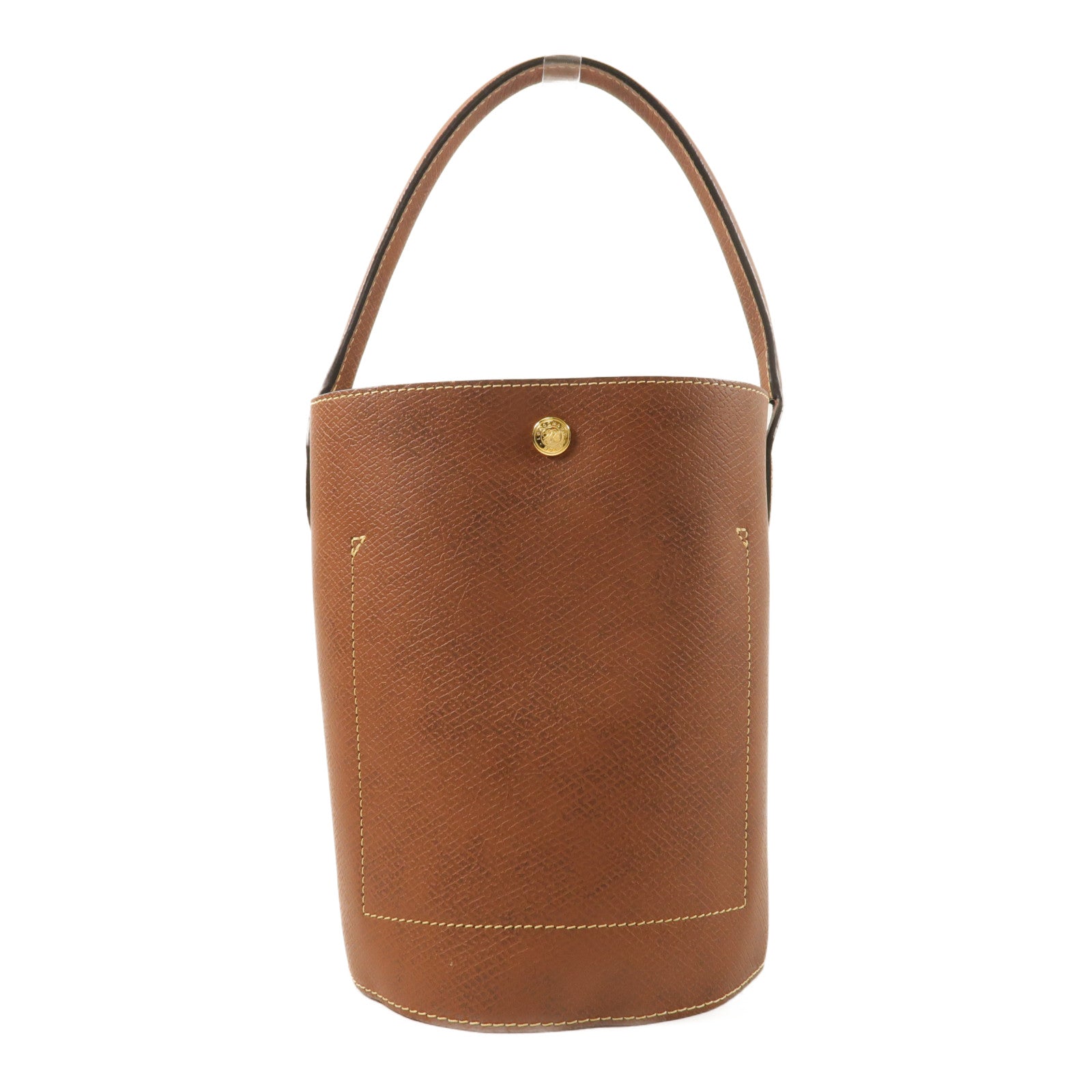 Longchamp 牛皮皮革Eupre S Bucket金扣肩背袋