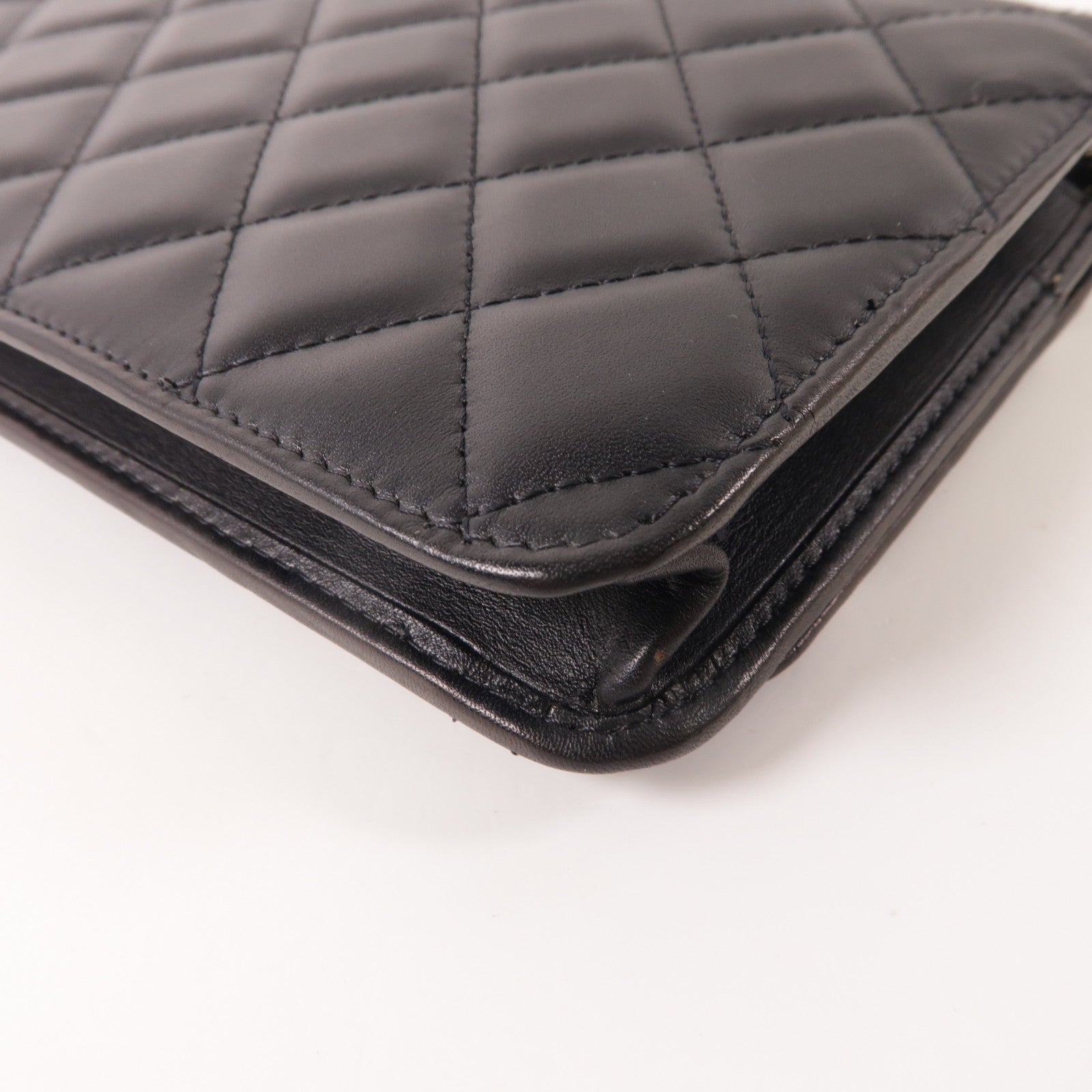 CHANEL 羊皮皮革WOC Wallet On Chain銀扣鏈帶肩背袋