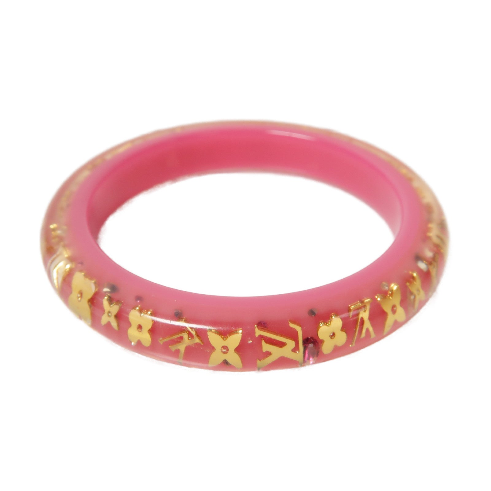 LOUIS VUITTON 【激減優惠】PVC Inclusion Bangle手鐲粉紅色