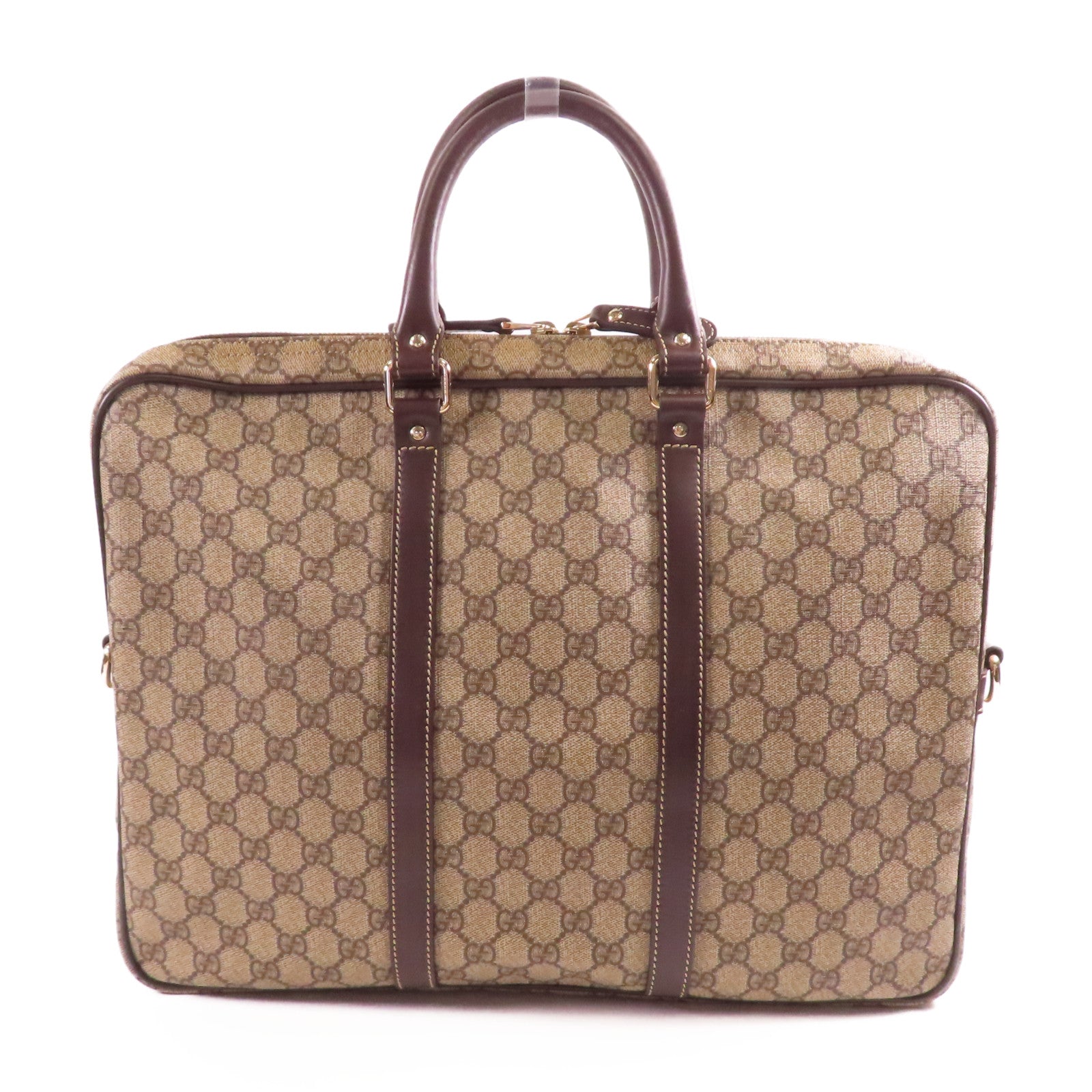 GUCCI 塗層帆布Shoulder Bag金扣手挽袋