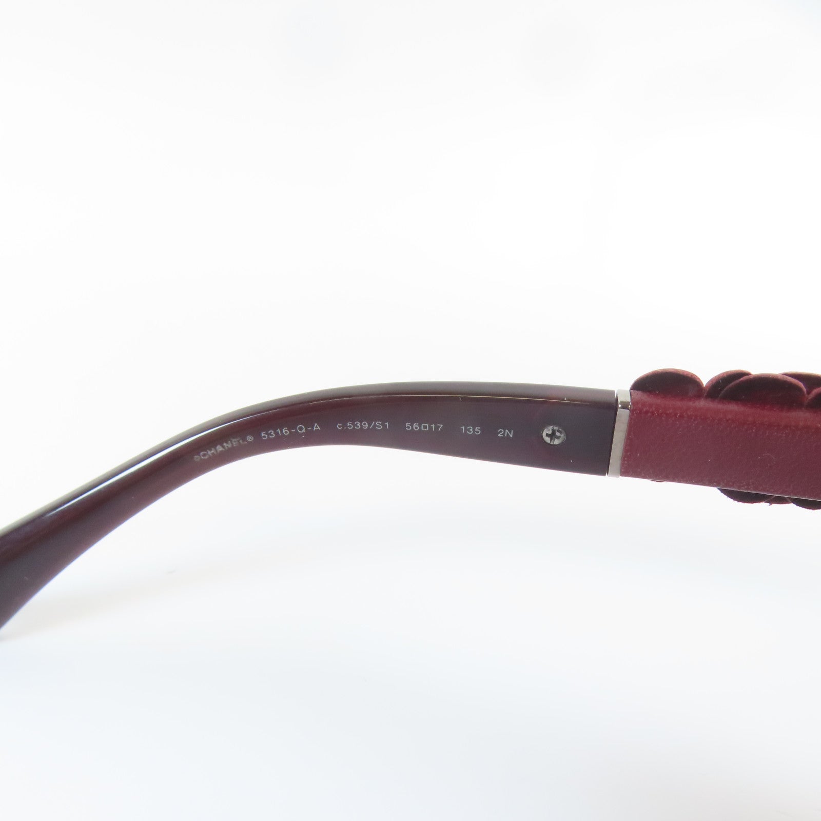 CHANEL PVC Camellia Sunglasses太陽眼鏡紅色/黑色