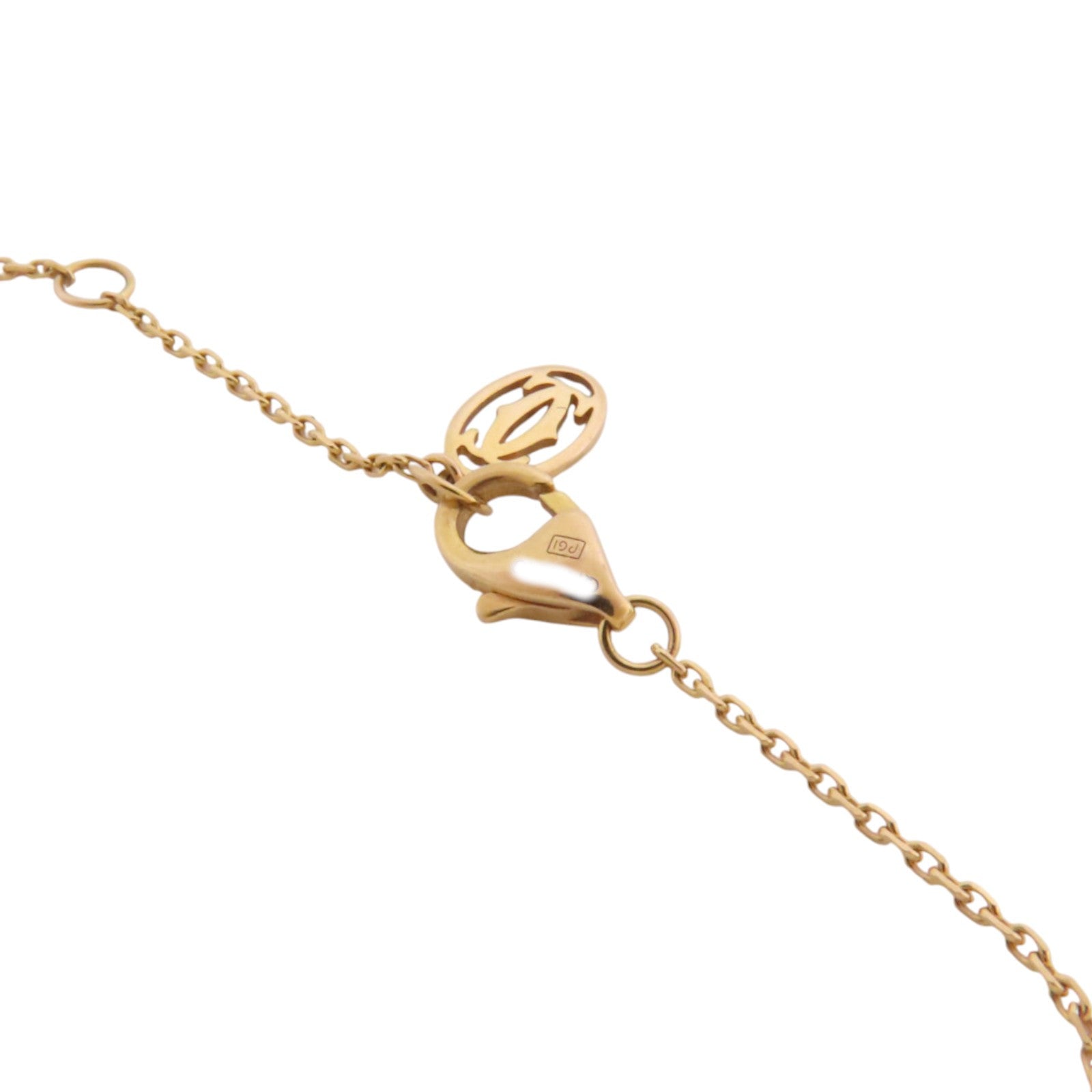 CARTIER 18K玫瑰金Diamond Bracelet鑽石金扣項鏈