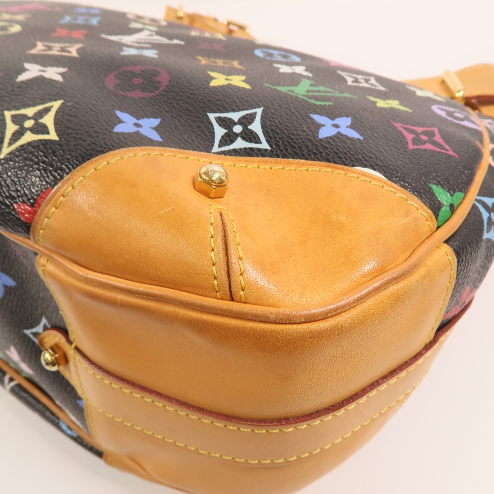 LOUIS VUITTON Monogram Multicolore Greta金扣肩背袋