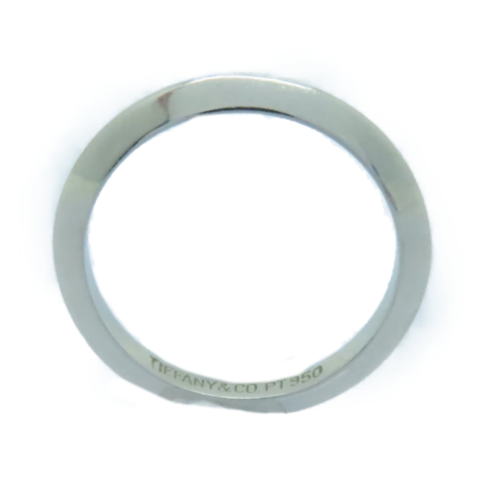 TIFFANY＆CO 【激減優惠】PT950鉑金Ring銀色US#4