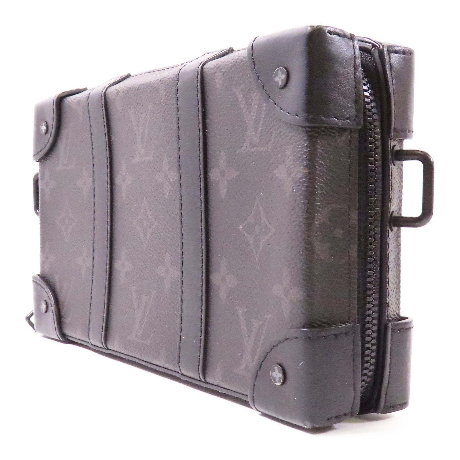 LOUIS VUITTON LV Soft Trunk Wallet Shoulder Bag M69838 Monogram Eclipse Black