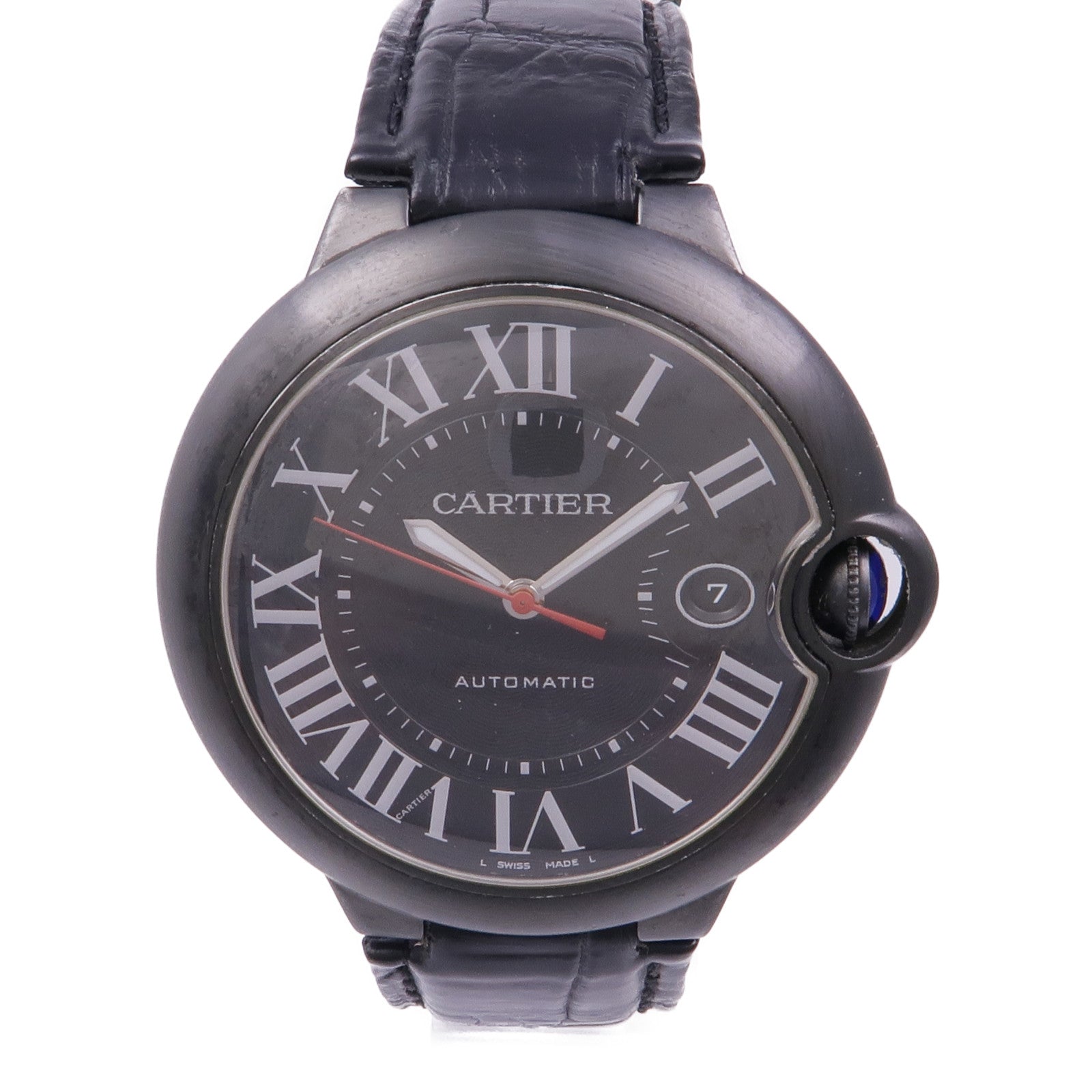 CARTIER Ballon Bleu WSBB0015 Watch WSBB0015 Stainless Steel/Leather Belt Black