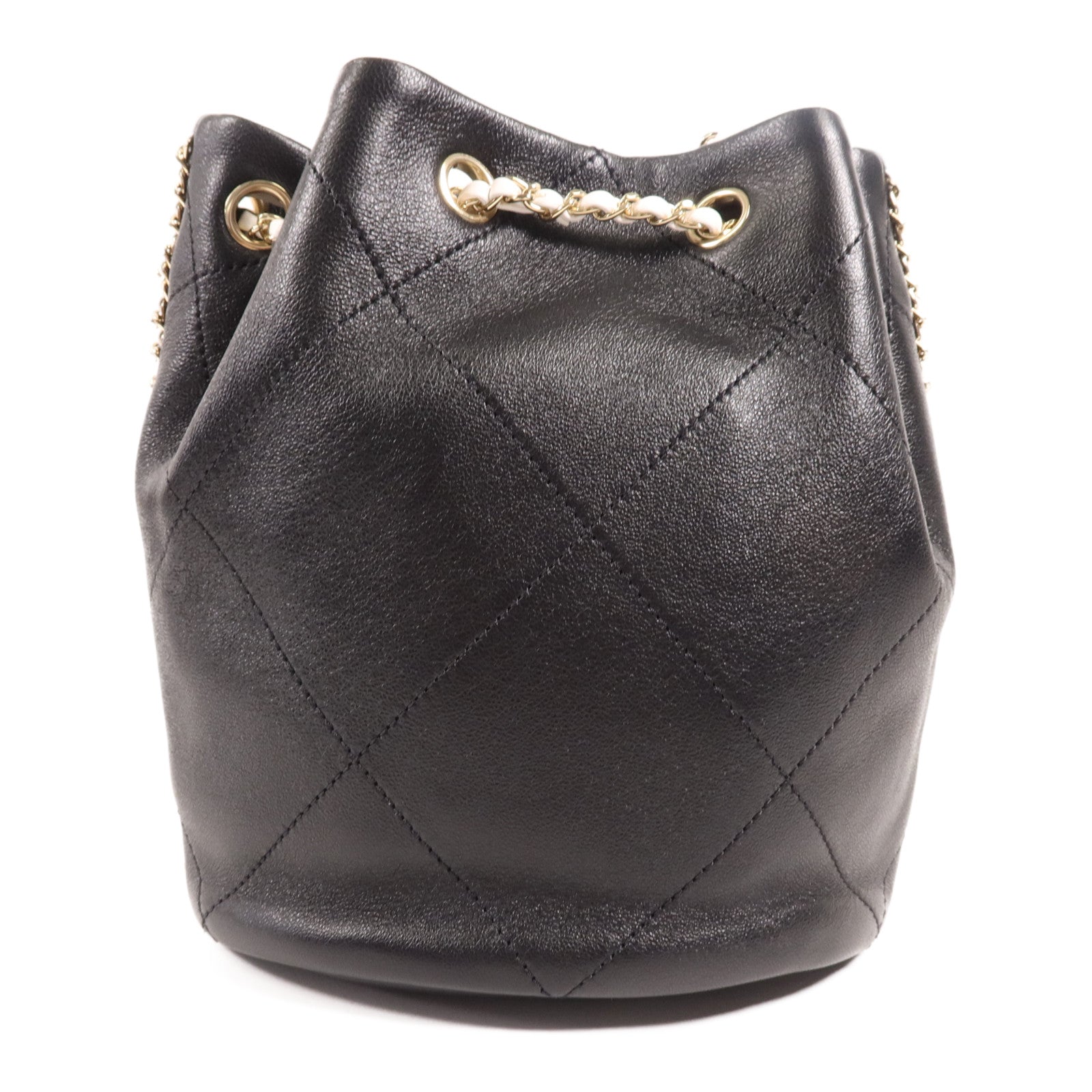 CHANEL 牛皮皮革Chain Shoulder Bag金扣鏈帶肩背袋