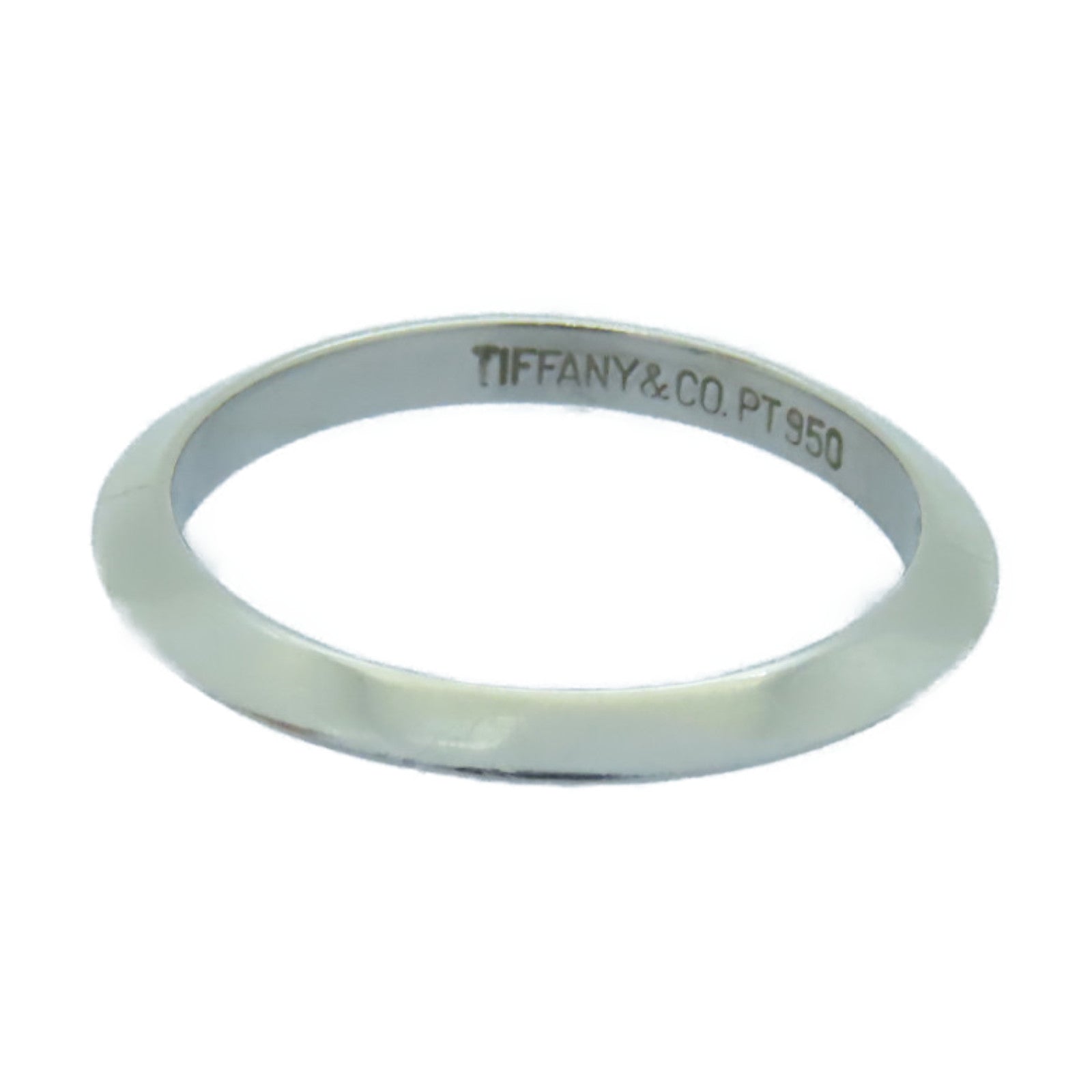 TIFFANY＆CO 【激減優惠】PT950鉑金Ring銀色US#4