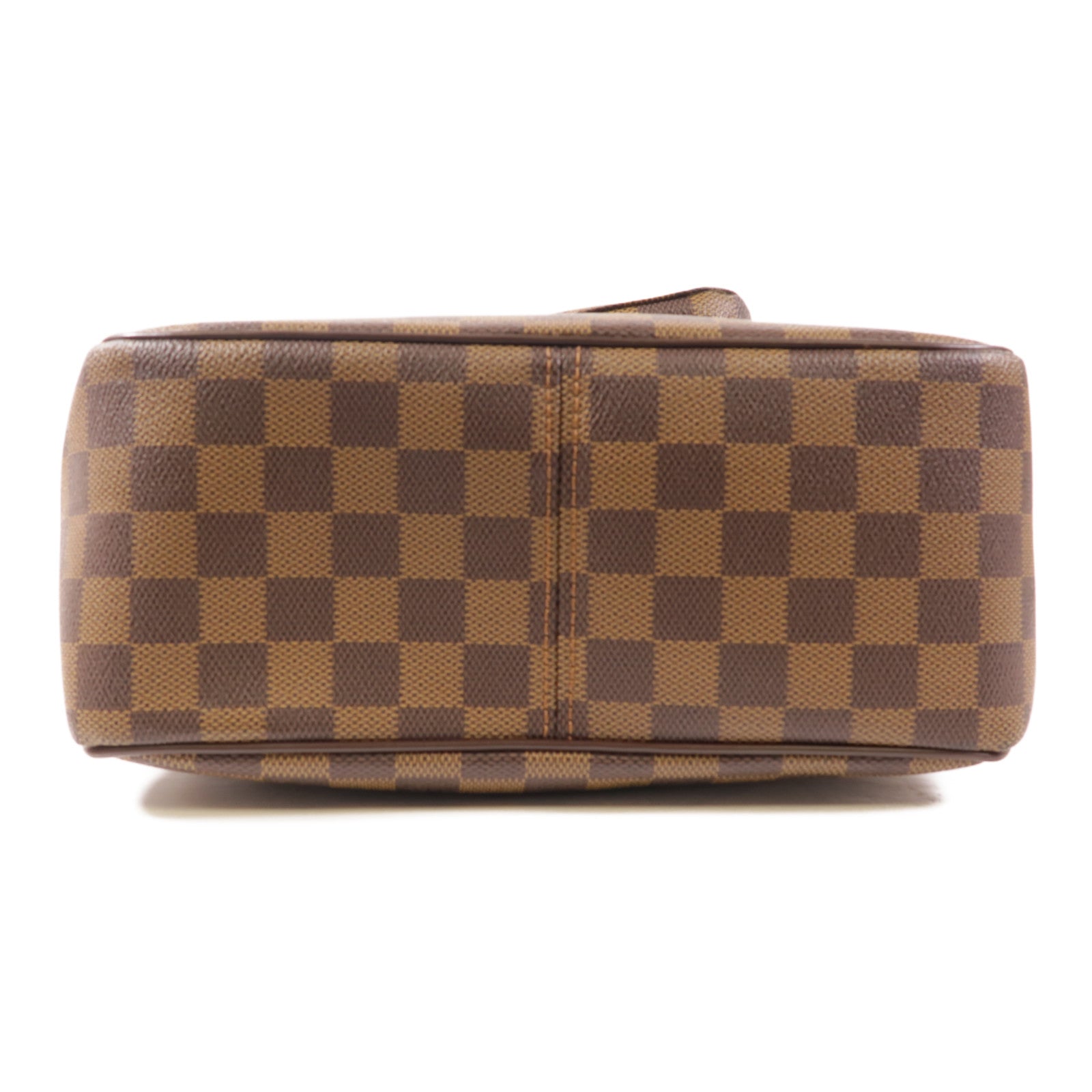 LOUIS VUITTON Damier Olaf MM金扣肩背袋棕色