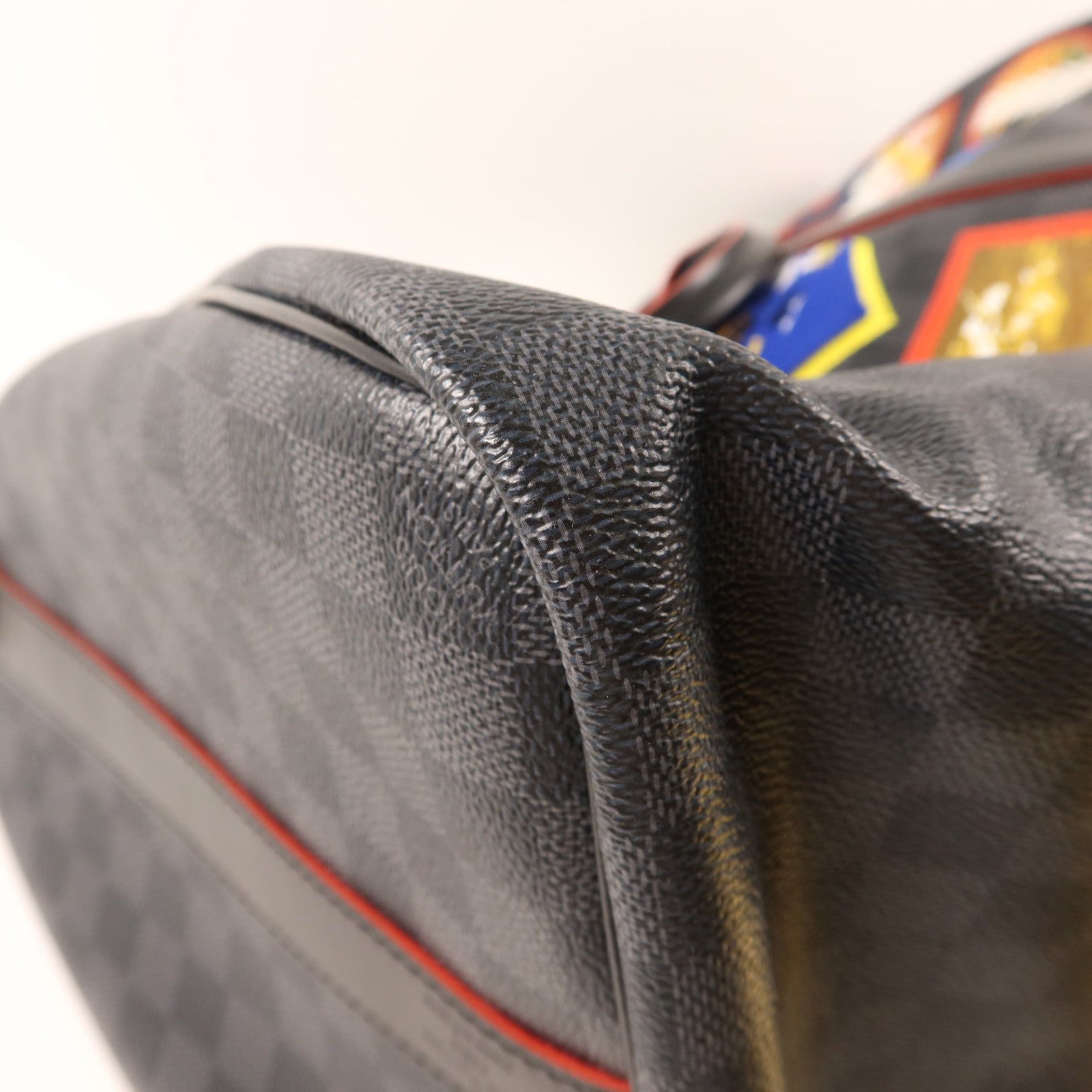 LOUIS VUITTON Damier Graphite Alps Keepall Bandouliere 45銀扣手挽肩背兩用袋