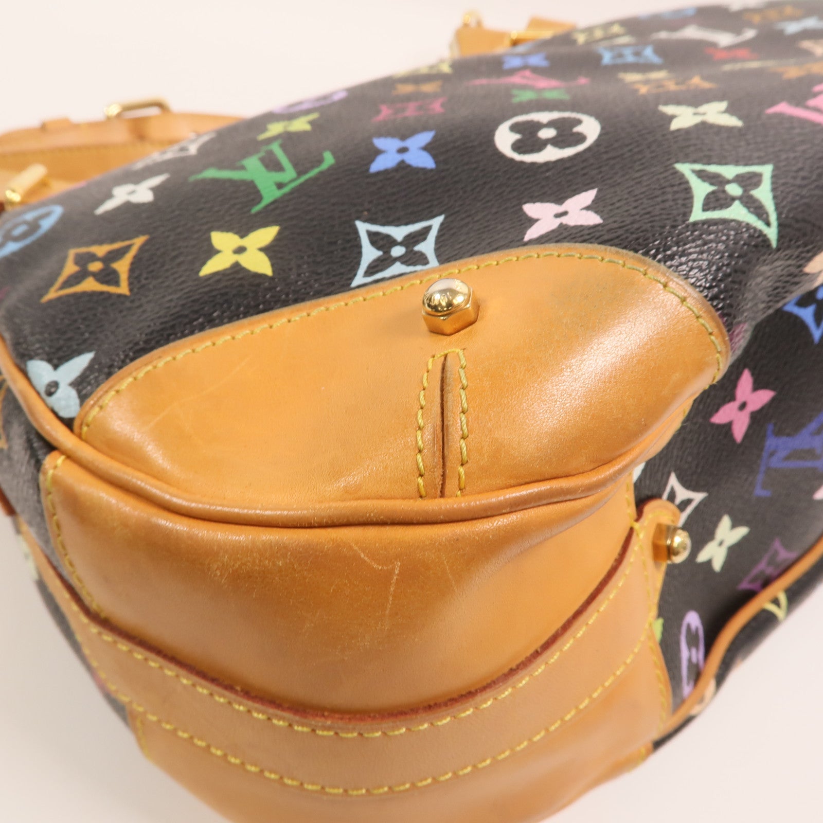 LOUIS VUITTON Monogram Multicolore Greta金扣肩背袋