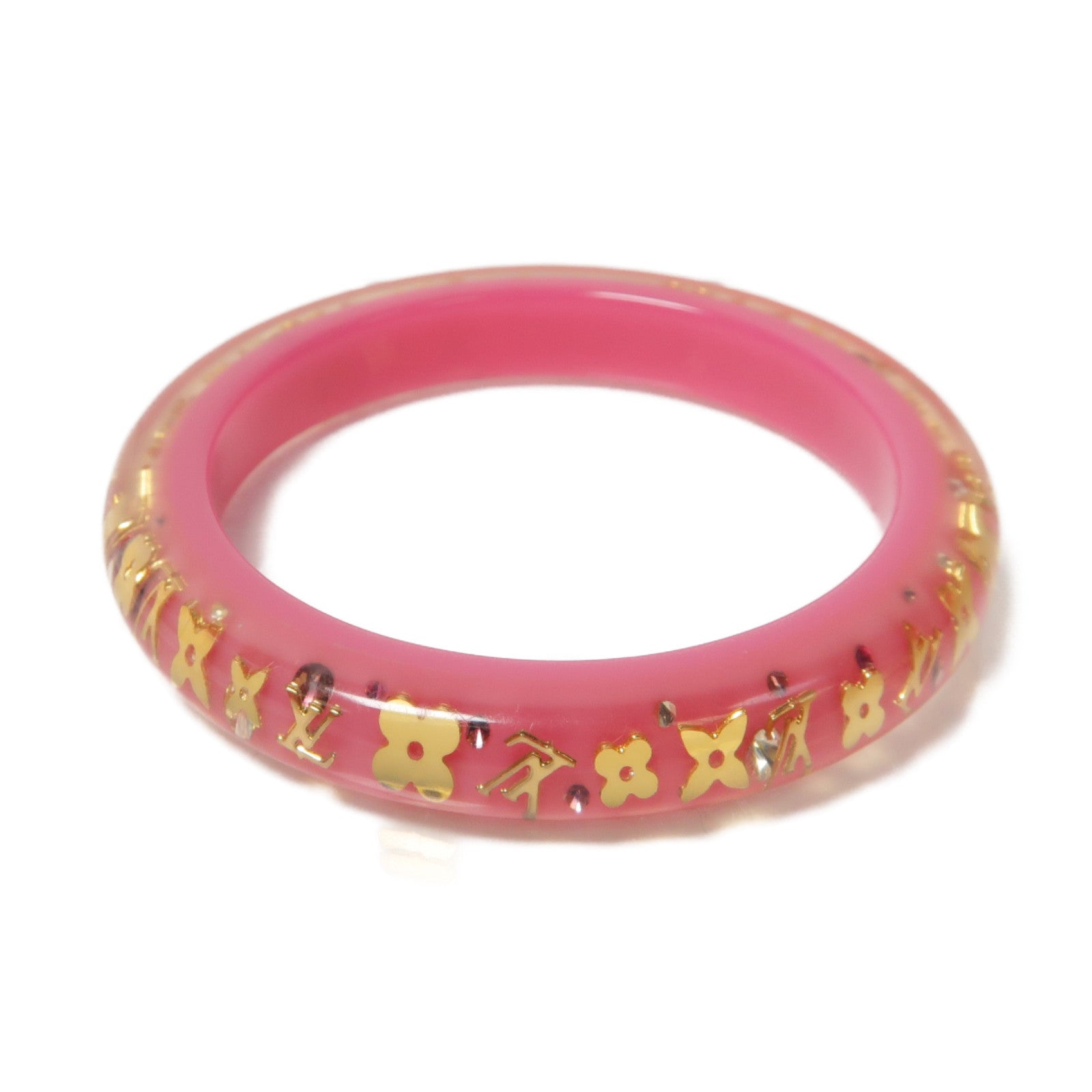 LOUIS VUITTON 【激減優惠】PVC Inclusion Bangle手鐲粉紅色