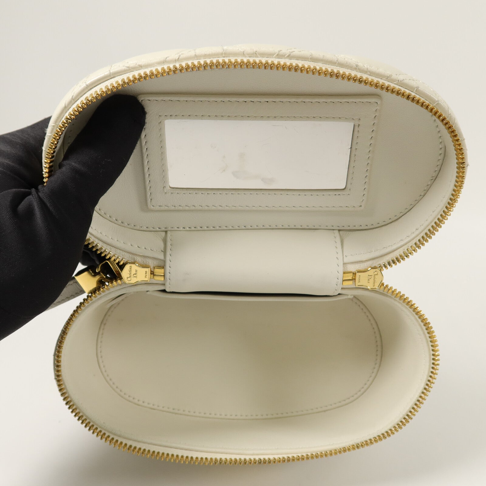 Dior 羊皮皮革Caro Mini Vanity Case手挽肩背兩用袋