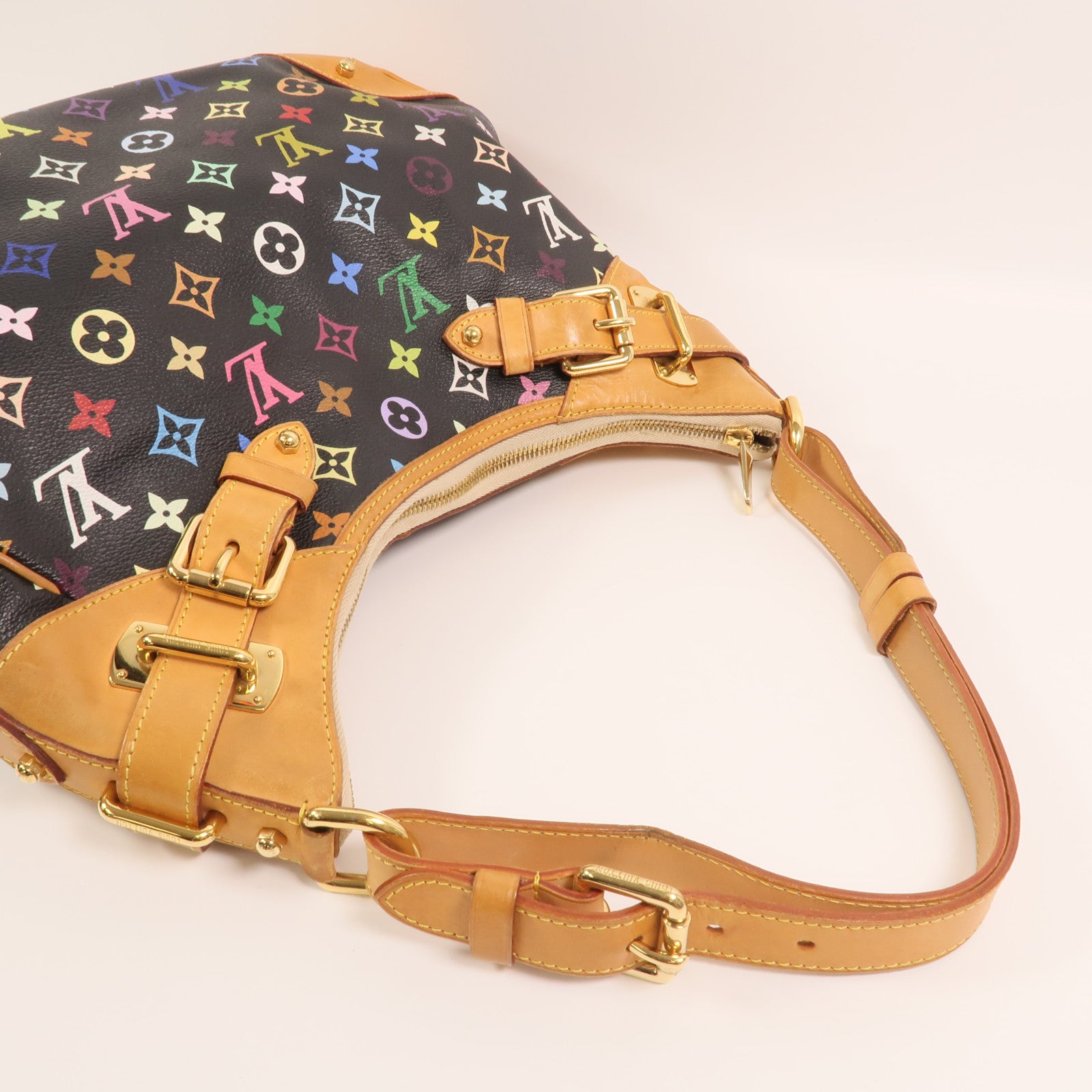 LOUIS VUITTON Monogram Multicolore Greta金扣肩背袋