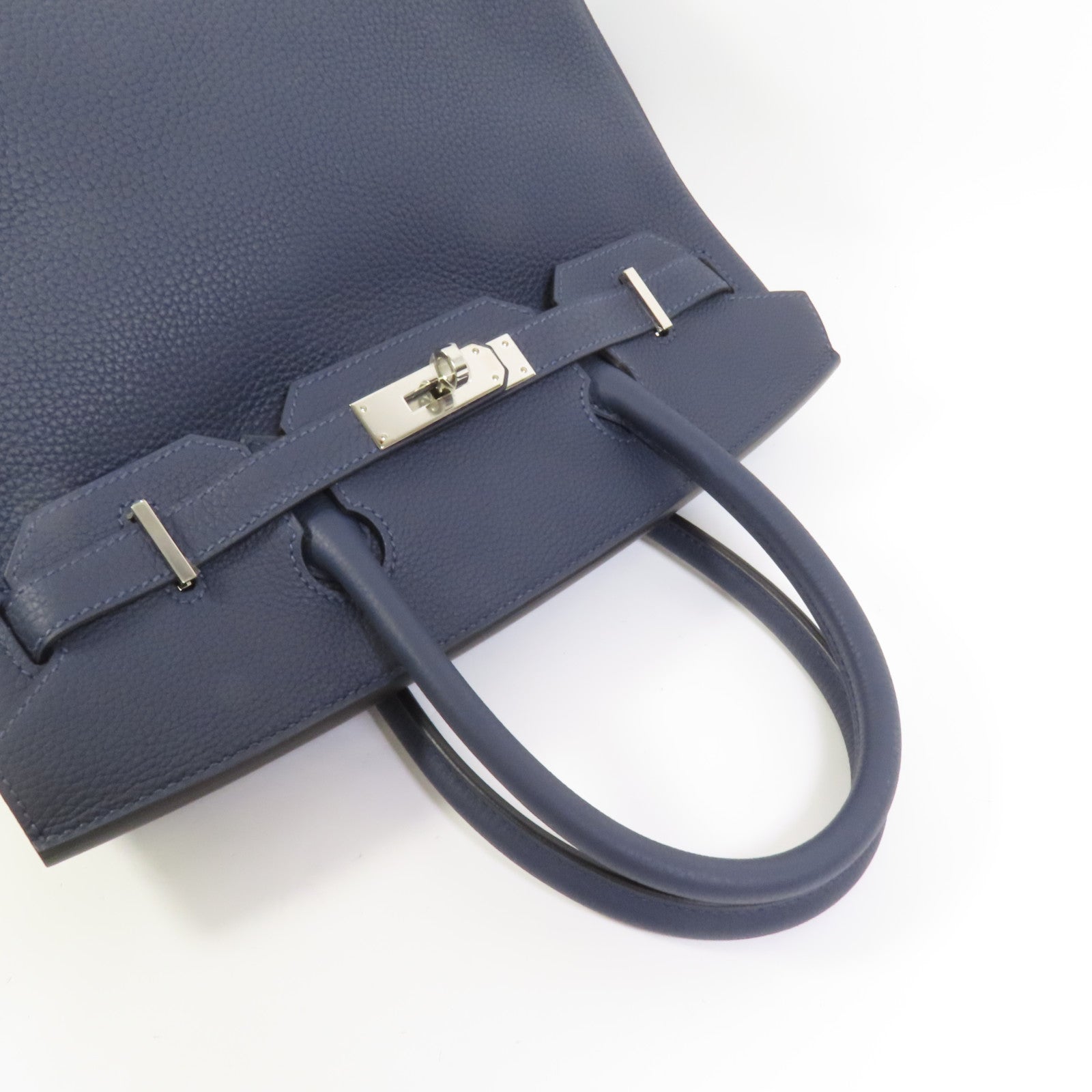 HERMES Togo皮革Birkin 30手挽袋Blue