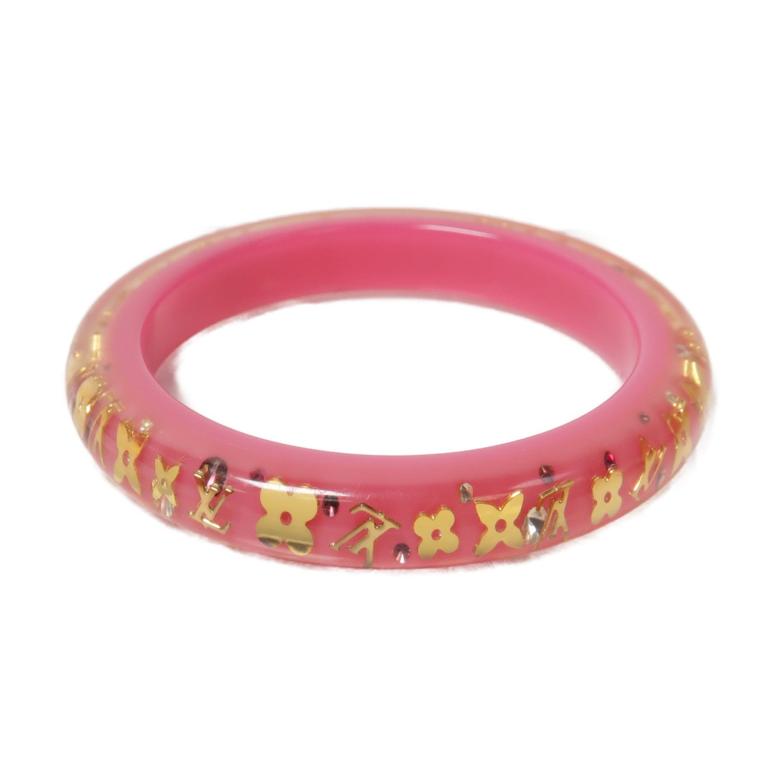 LOUIS VUITTON 【激減優惠】PVC Inclusion Bangle手鐲粉紅色