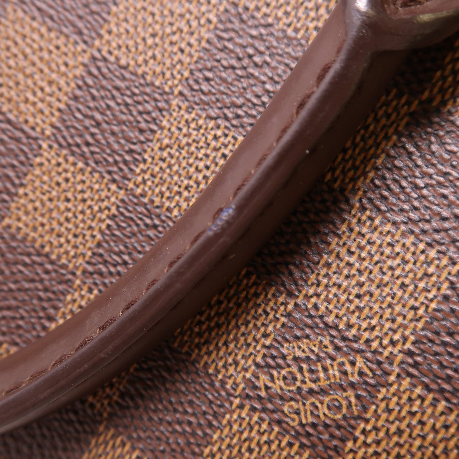 LOUIS VUITTON Damier Ribera MM金扣手挽袋