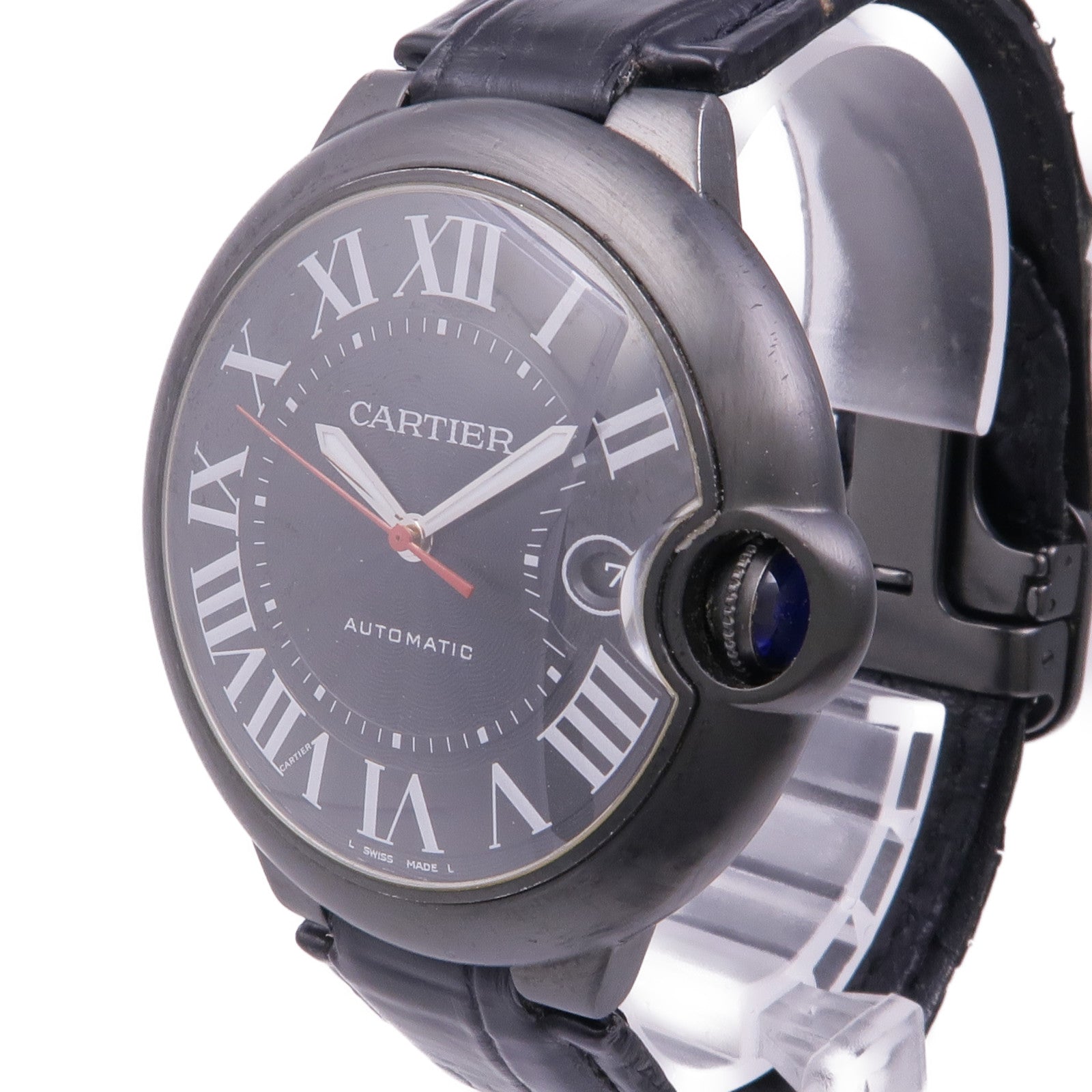 CARTIER Ballon Bleu WSBB0015 Watch WSBB0015 Stainless Steel/Leather Belt Black