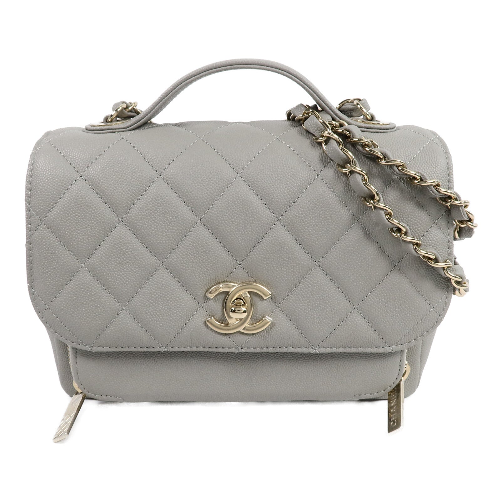 CHANEL 牛皮皮革Business Affinity Small手挽肩背兩用袋