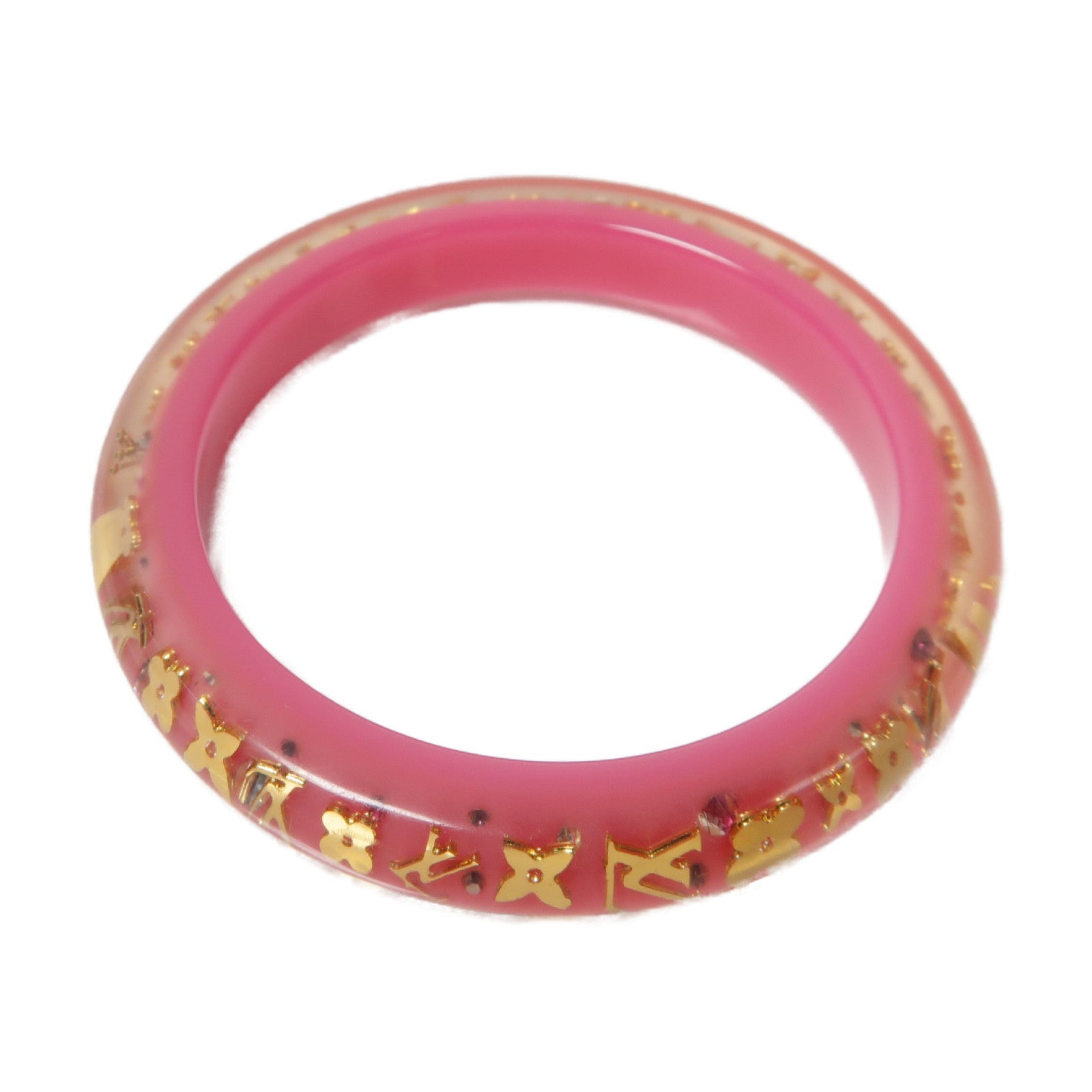 LOUIS VUITTON 【激減優惠】PVC Inclusion Bangle手鐲粉紅色