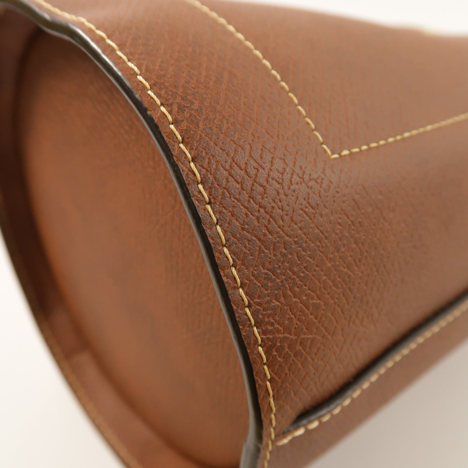 Longchamp 牛皮皮革Eupre S Bucket金扣肩背袋